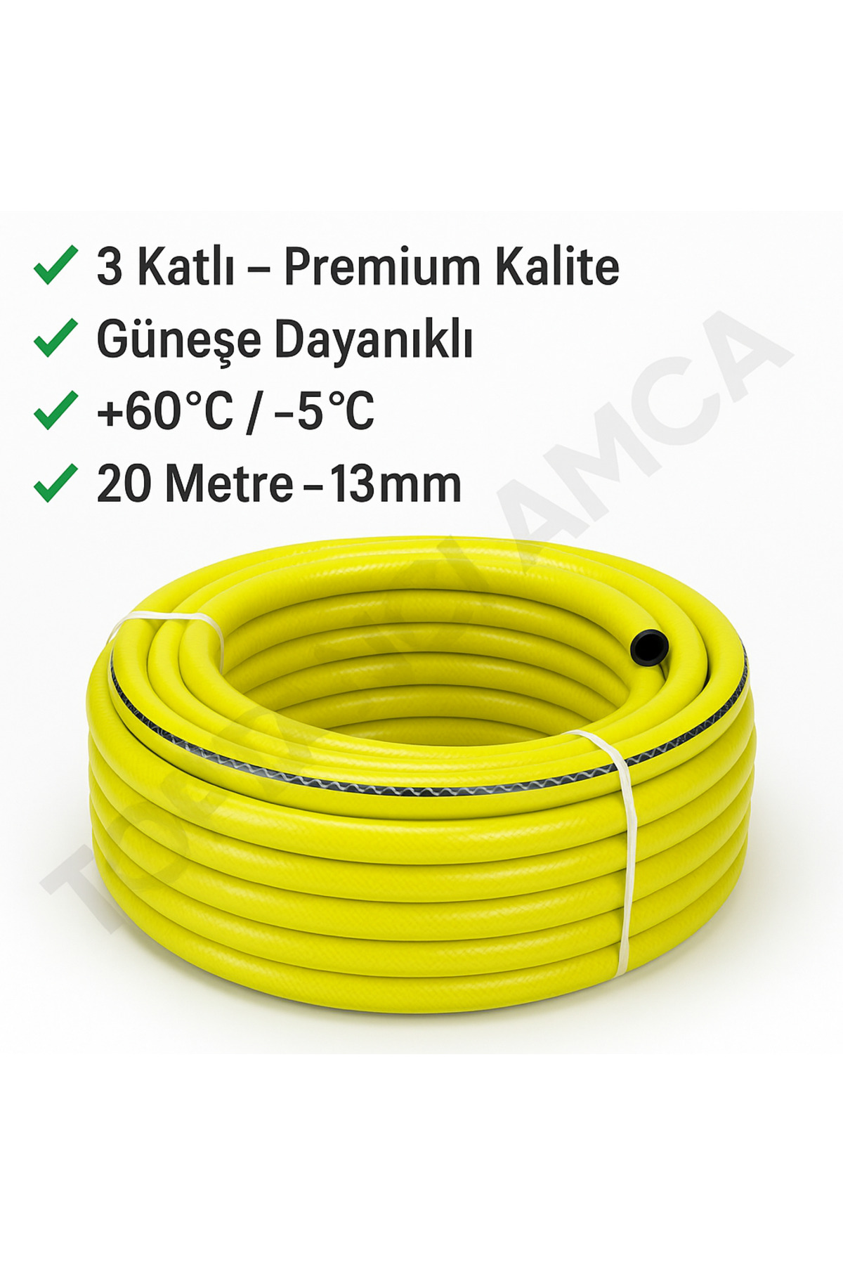 20 Metre Bahçe Sulama Seti Hortum Makaralı Sulama Tabancalı 1/2’’ Bahçe Hortumu Komple Set 4