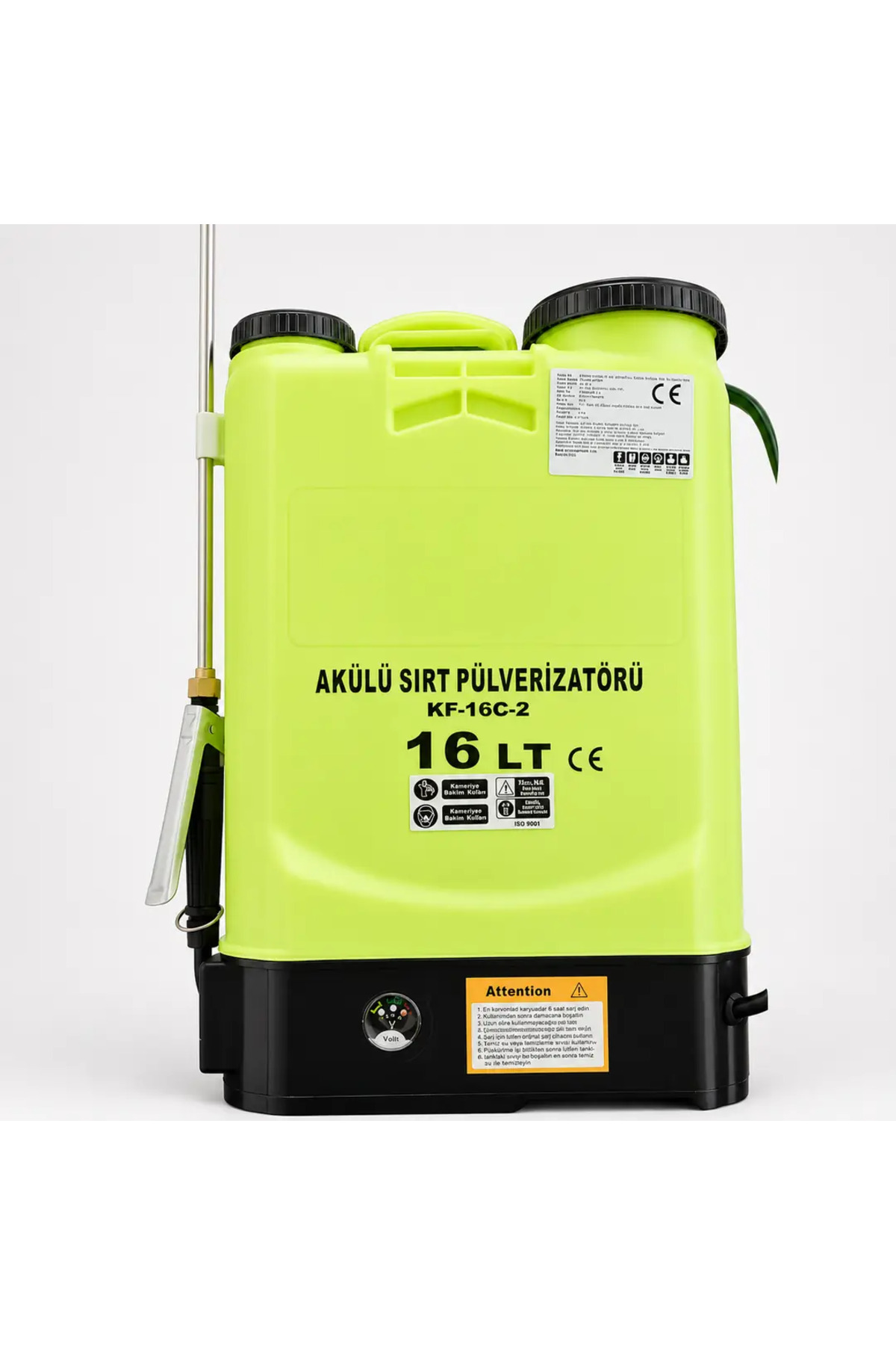 Şarjlı Sırt Tipi İlaçlama Pompası 16 Lt Elektrikli Ağaç Dal Bağ Bahçe Bitki Pülverizatör ilaç Pompası KF16C 2 2