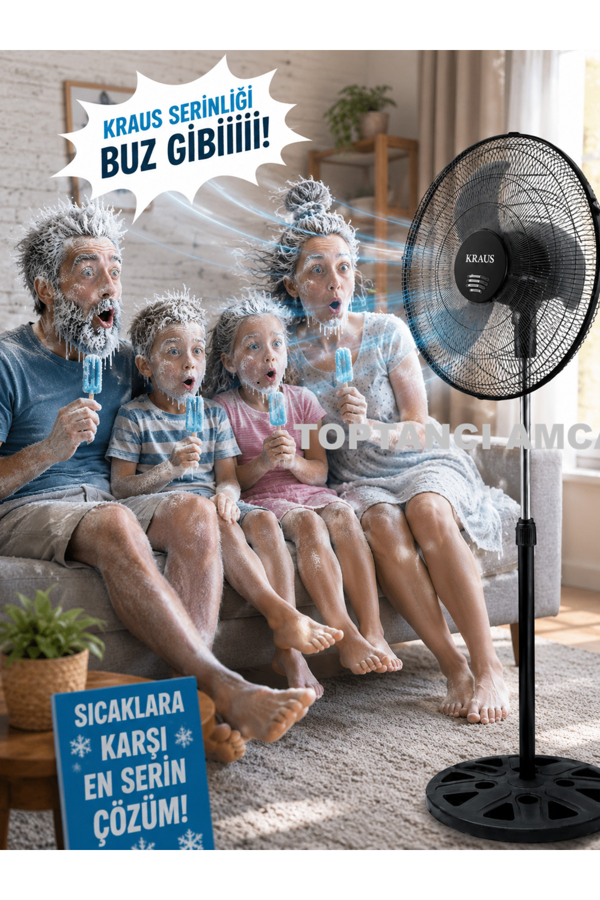 SÜPER GÜÇLÜ ETKİLİ VANTİLATÖR SERİNLEME GARANTİLİ 90 WATT AYAKLI GARANTİLİ VANTİLATÖR 20 METRE ETKİLİ 1