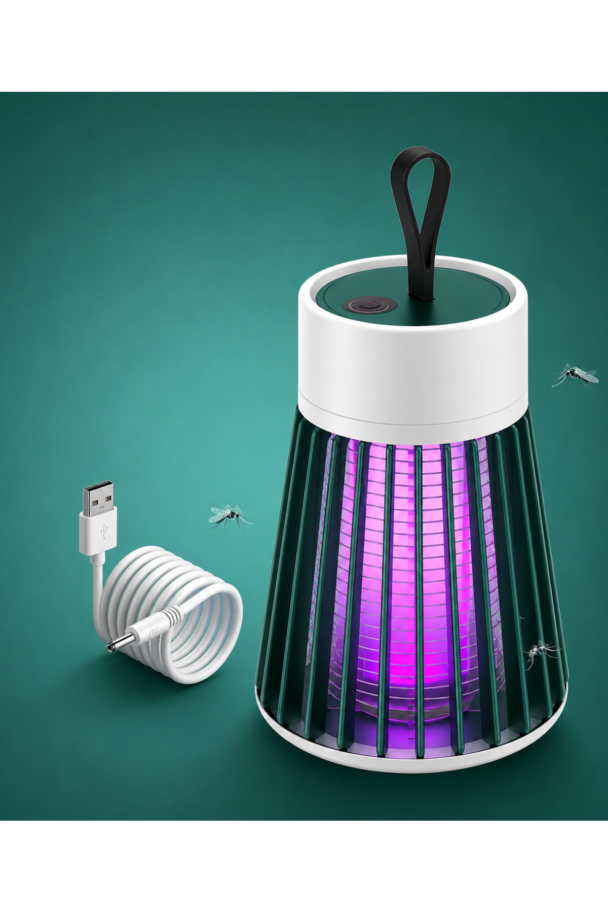 Mini Taşınabilir elektrik ve usb ile çalışan sinek öldürücü mavi ışık sinek cız uv lamba sıfır ses bebek odalarında kullanım 4