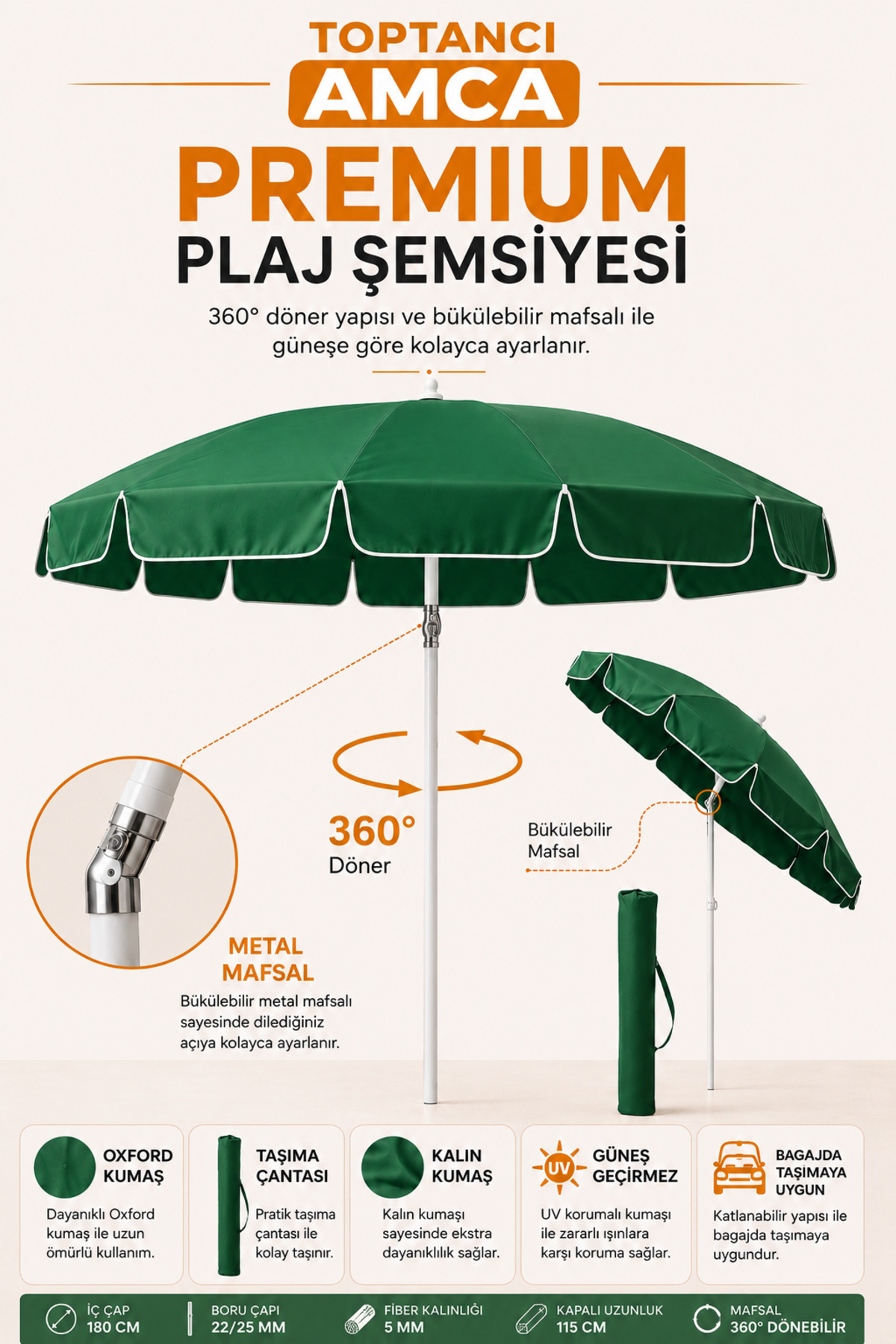 Plaj şemsiyesi özel mat oxford kumaş ışığı geçirmez serin tutar plaj şemsiyesi kılıflı ve dayanıklı aliminyum çubuklu 1