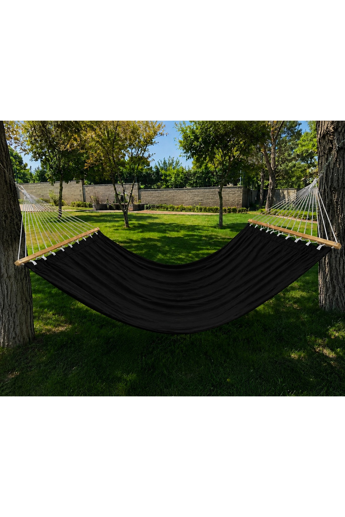 Çift Kişilik Kumaş Hamak Yazlık Kamp Hamağı Balkon Hamağı Salıncak Tek ve Çift Kişilik Kullanım 120 cm x 230 cm 300 Kg Taşır Bağlama ipli 2