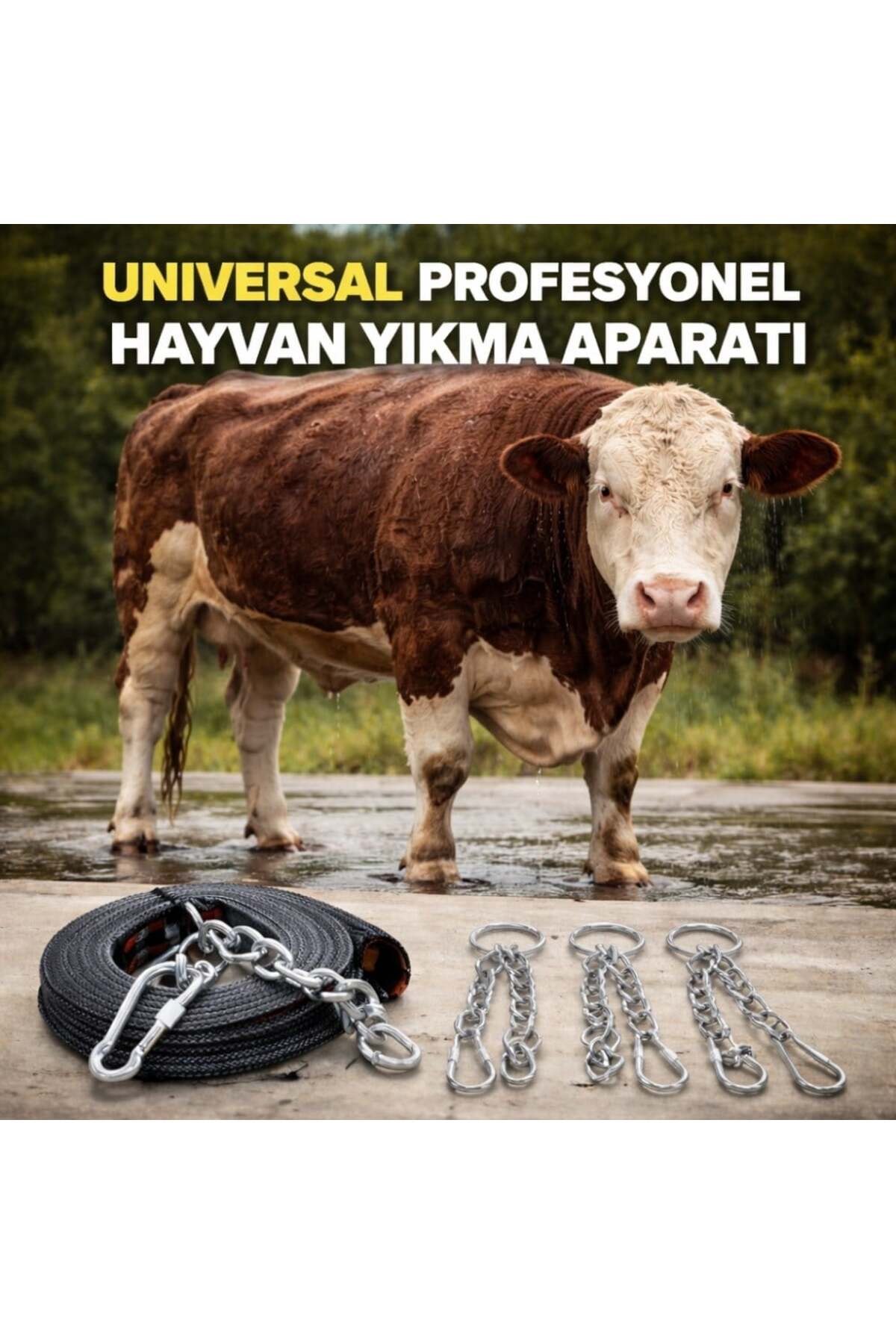 Profesyonel Yıkmatik Hayvan Devirme Kurban Yıkma Aparatı 4