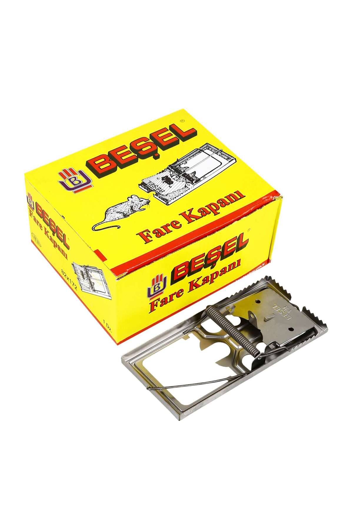 Kapan Metal Kapanı 81x171 mm - Klasik Yaylı Tutucu - 24 Adet Ekonomik Paket 1