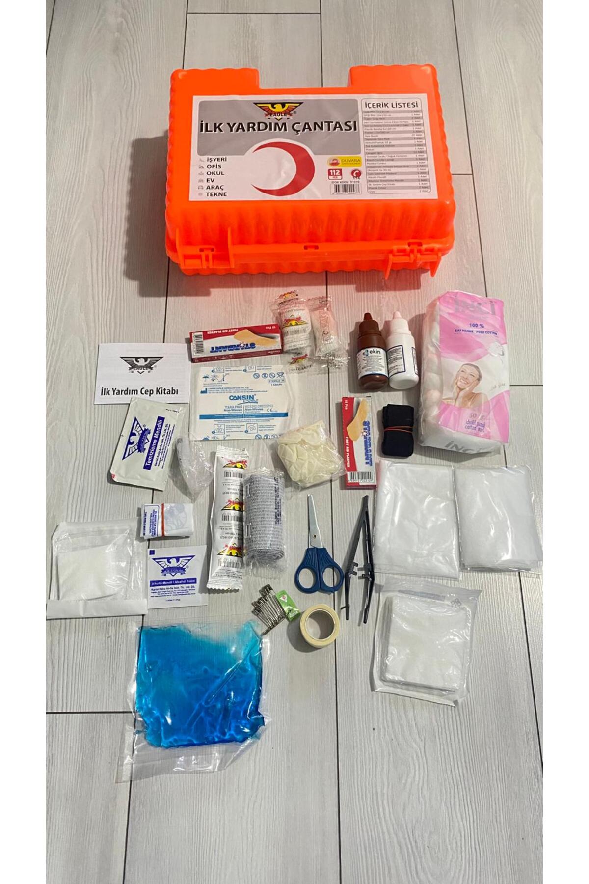 ÖZEL KUTULU TRAFİK SETLERİNE UYGUN TRAFİK İLK YARDIM SETİ TAŞIMA KUTULU 60 PARÇA 3