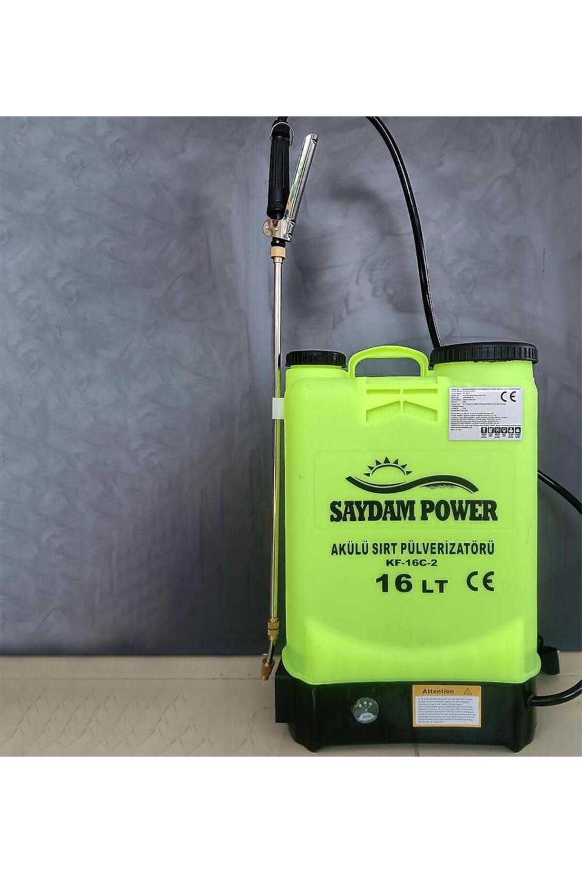 16 Litre Akülü Basınçlı İlaçlama Pompası Sırt Tipi Şarjlı Pülverizatör 10 Metre Atış 4