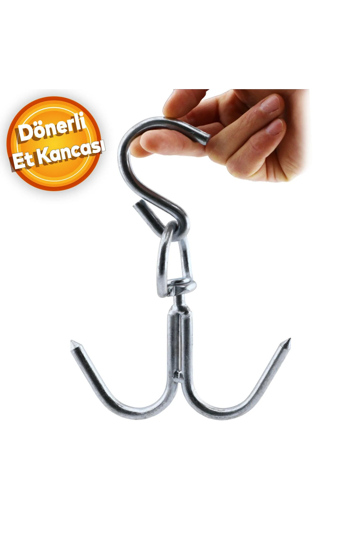 KASAP ET KANCASI KALIN 10 MM AĞIR YÜK ÇEKER ÇİFT TARAFLI 20 ADET 3