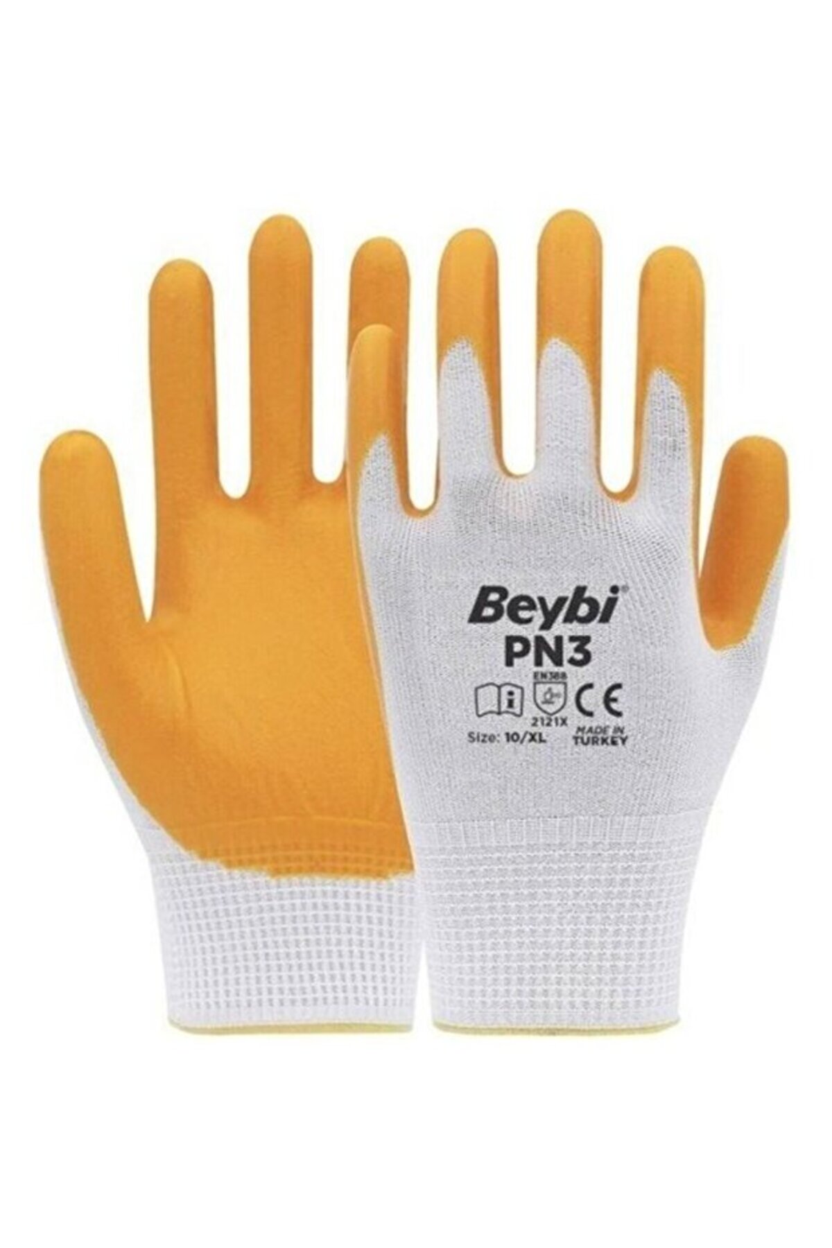 Eldiven Pn3 Sarı Nitril Eldiven 10 Numara ( 12 Çift ) 2