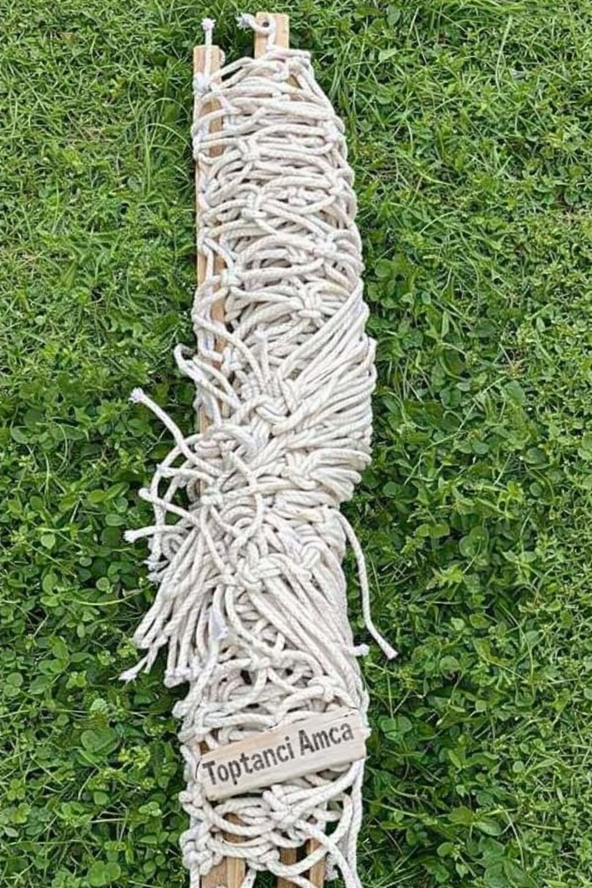Tek Kişilik Makrome Hamak 90 x 190 cm Çift Katlı Salıncak Hamak Beyaz 200 kg Taşıma Balkon Hamak 5