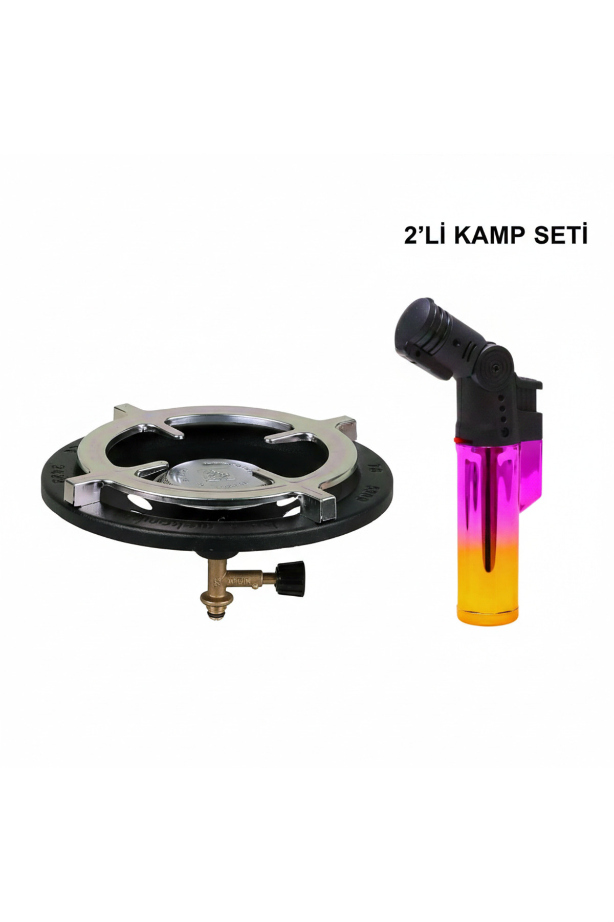 KAMP OCAĞI SETİ 2 Lİ SÜPER SET KAMP OCAĞI PÜRMÜZ HEDİYELİ TÜP OCAĞI TURBO BESLEME 1