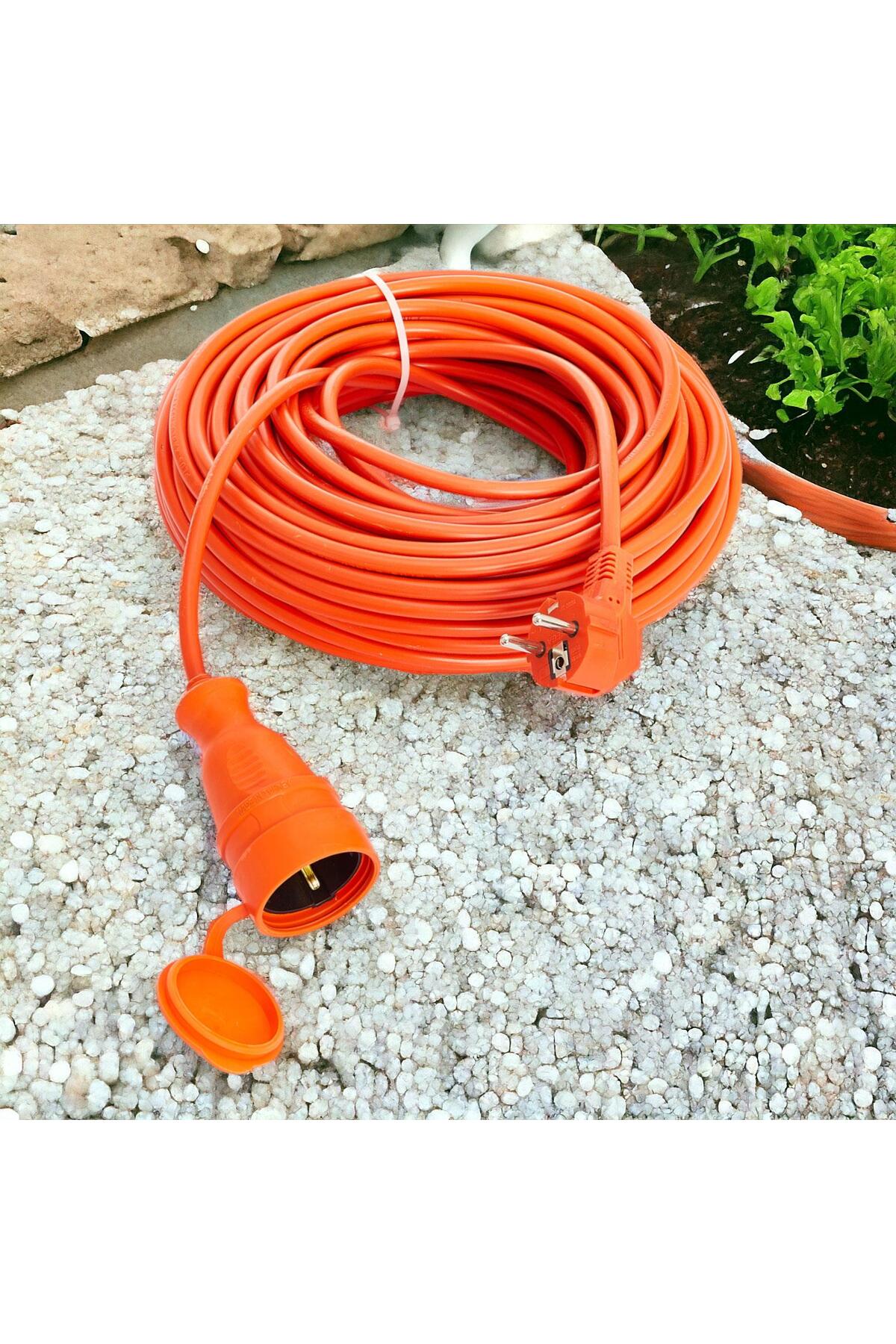 20 Metre Seyyar Uzatma Kablosu Suya Dayanıklı 3x2.5 mm² + 5'li Golyat Priz Çoğaltıcı Hediye Seti 5