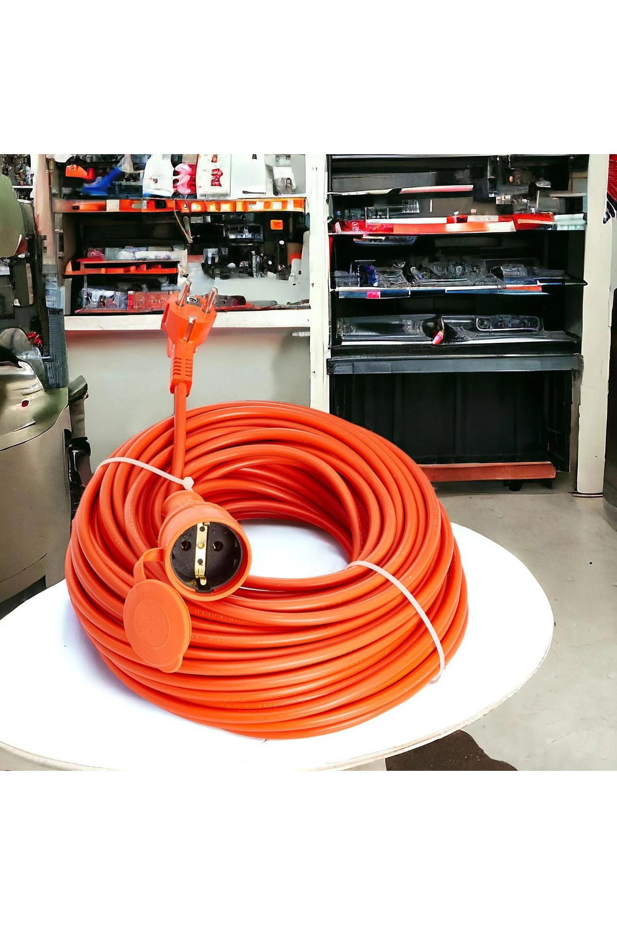20 Metre Seyyar Uzatma Kablosu Suya Dayanıklı 3x2.5 mm² + 5'li Golyat Priz Çoğaltıcı Hediye Seti 4
