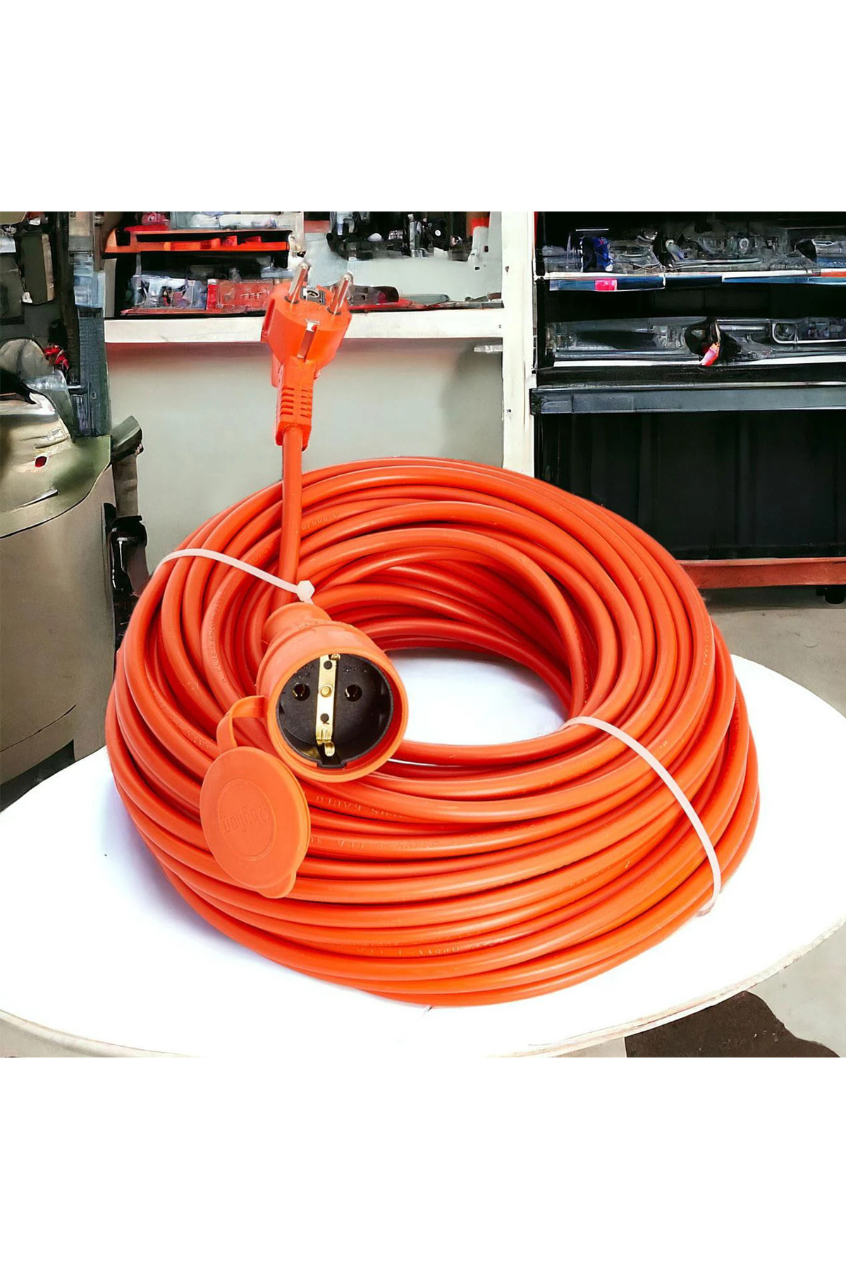 20 Metre Seyyar Uzatma Kablosu Suya Dayanıklı 3x2.5 mm² + 5'li Golyat Priz Çoğaltıcı Hediye Seti 2