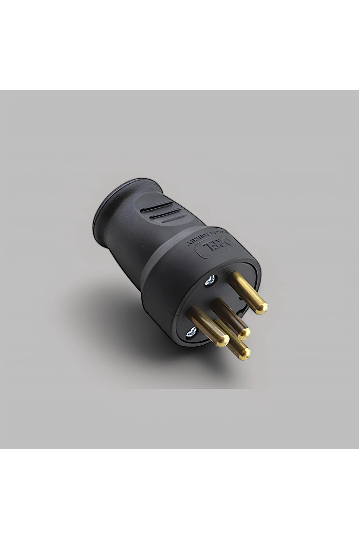 Trifaze Kauçuk Üç Fazlı Erkek Fiş 25 Amper 380 Volt Sanayi Elektriği 2 Adet 2