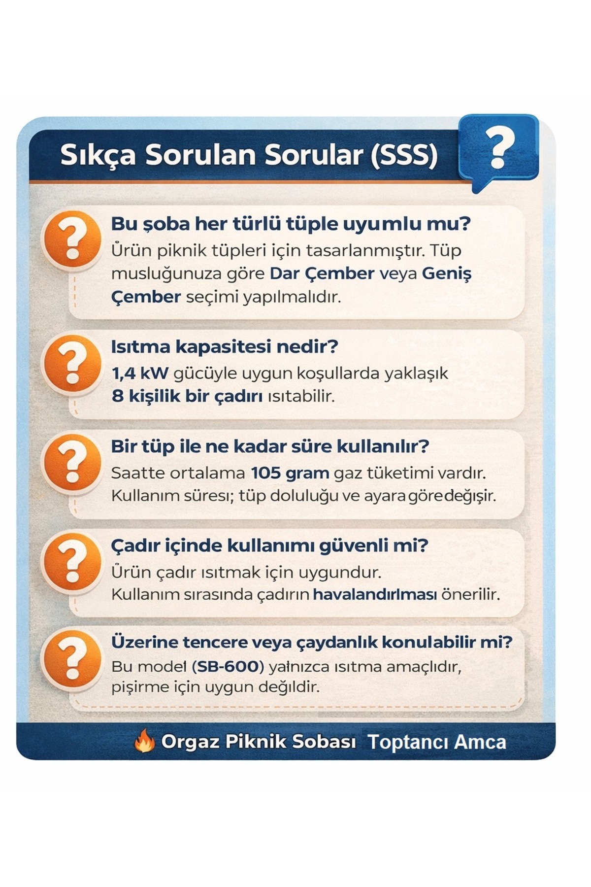 Lüks Piknik Kamp Sobası - Isı Ayarlı Dedantörlü Açık Alan ve Çadır Isıtıcı - Seramik Brülör 4