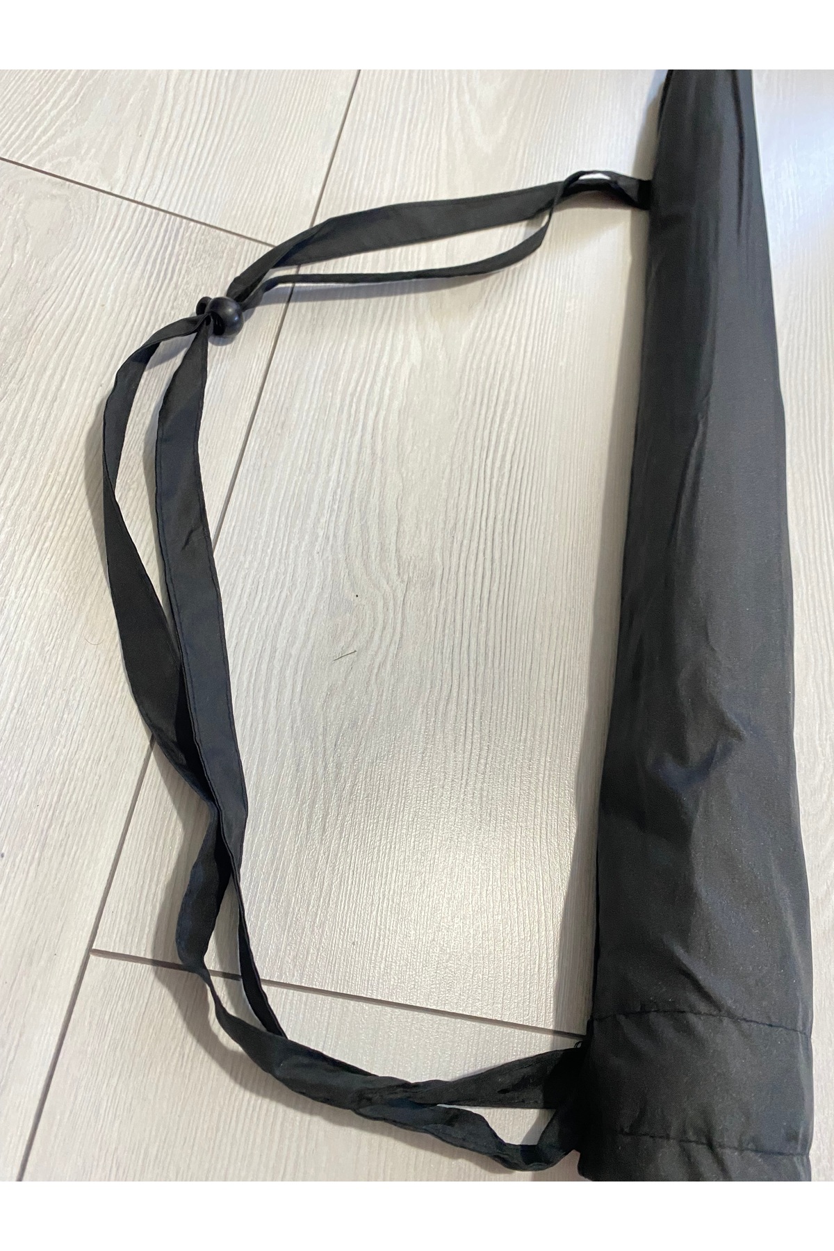 24 Telli Siyah UV Korumalı Su Geçirmez Büyük Baston Şemsiye – 100 cm Çap 90 cm Sap Rüzgar Dayanıklı 4