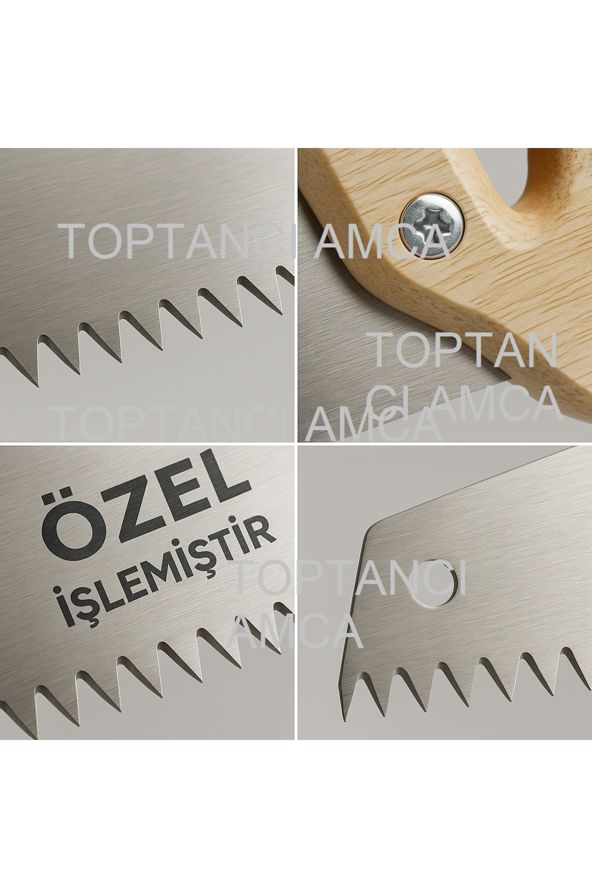 Çelik Çift Yönlü Pala Testere Rockwell Yay Çeliği 0.80 mm Kalınlığında - 50 Cm 5