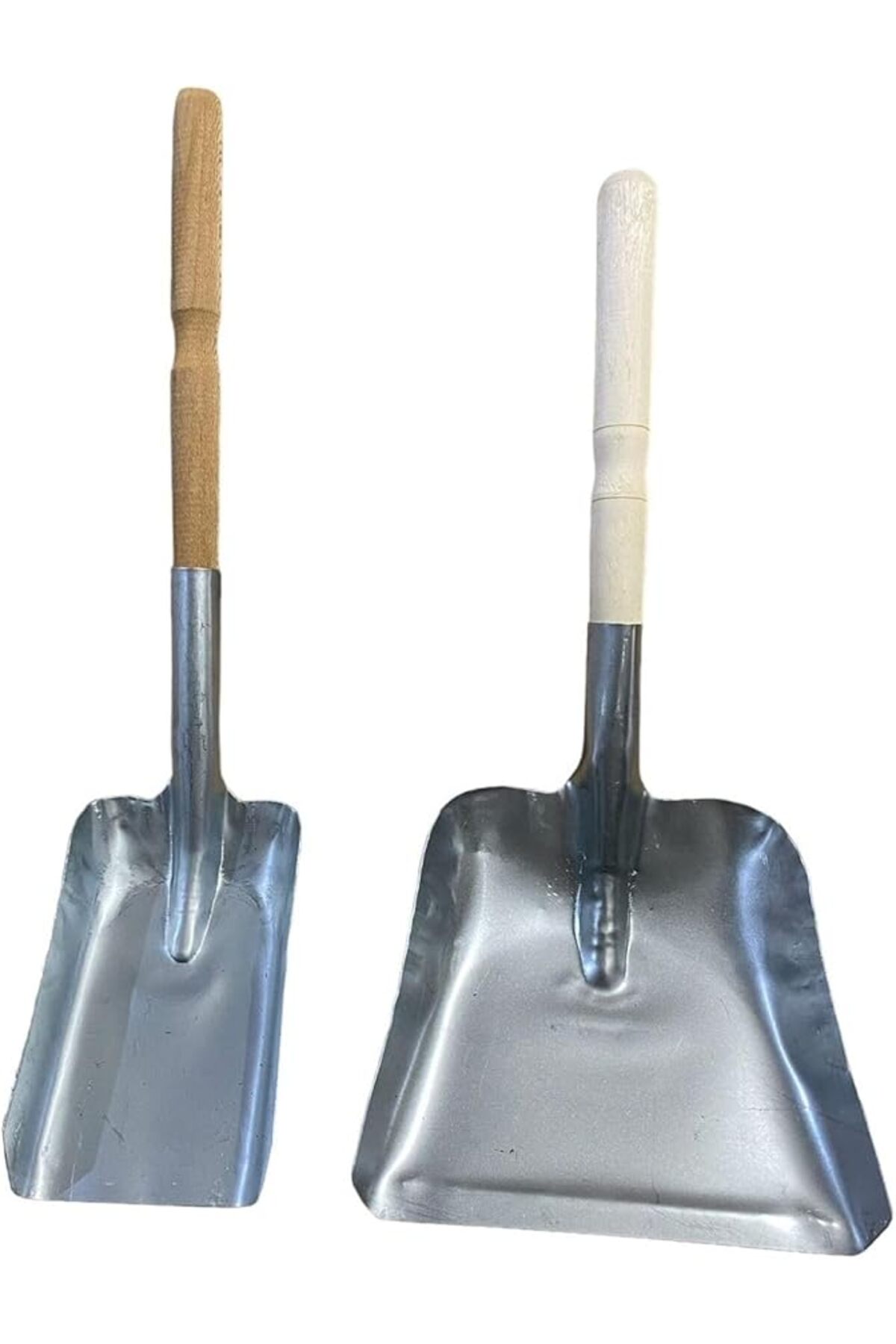 Ikili Kürek Set, Mangal Soba Şömine Kömür Köz Kürekleri, 2 Adet Kürek (Küçük+Büyük)