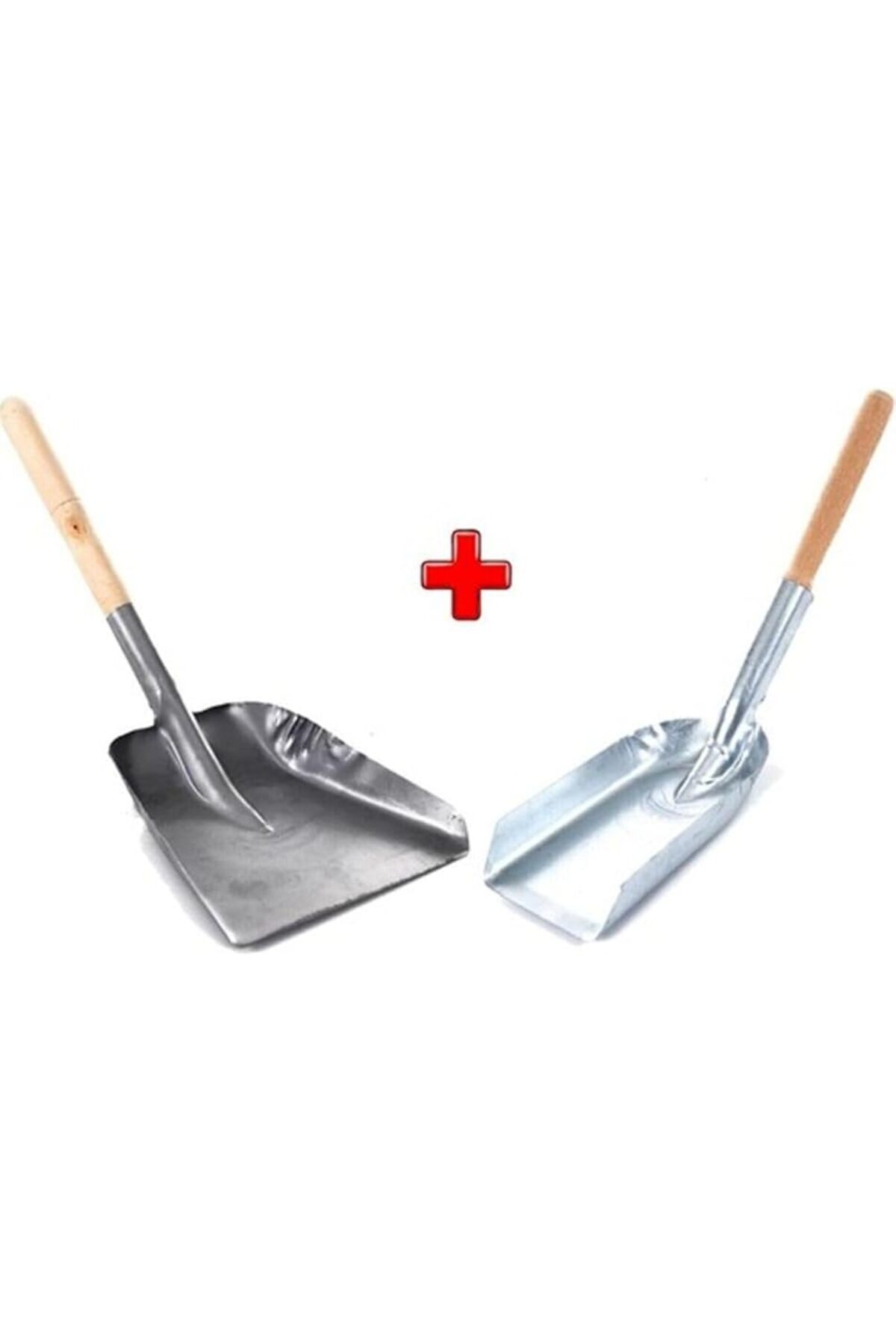 Ikili Kürek Set, Mangal Soba Şömine Kömür Köz Kürekleri, 2 Adet Kürek (Küçük+Büyük) 2