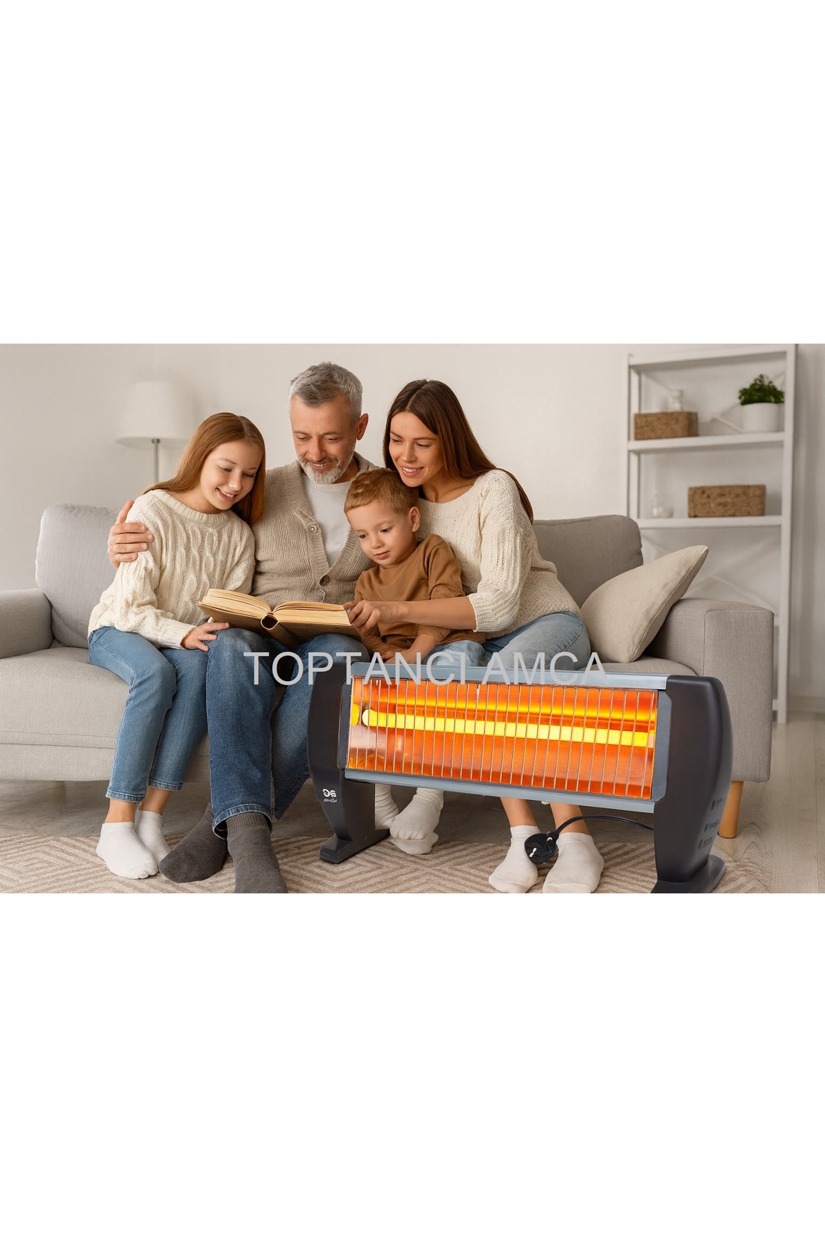 1500 W Elektrikli Soba – Devrilme Emniyetli, Sessiz ve Hızlı Isıtma Kışın En Güvenli Sıcaklık
