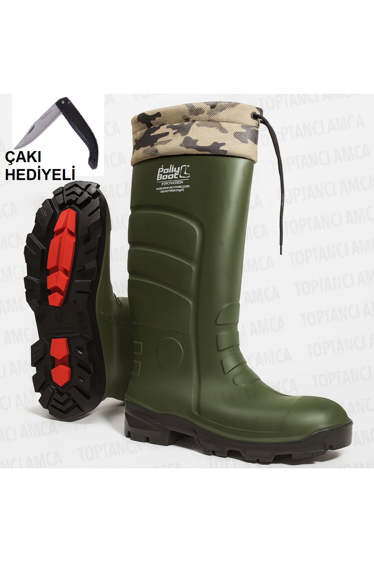 ÜST KALİTE AVCI ÇİZMESİ TERMAL ÇİZME BOĞAZLI SOĞUK VE SU GEÇİRMEZ ÇİZME BALIKÇI ÇİZME ÇAKI HEDİYELİ 1