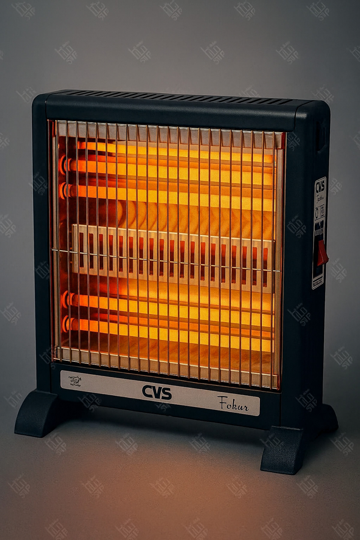 Elektrikli Soba Elektirikli Isıtıcı 1000 W Şömine Tipi Quartz YENİ AZ ENERJİ 30x50 cm 5
