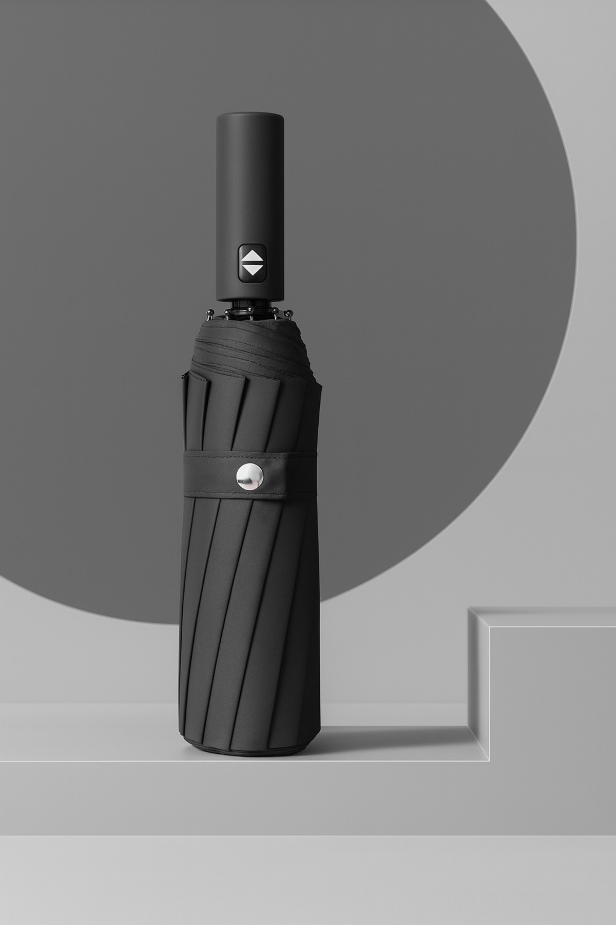 Rüzgarda Ters Dönebilen Kırılmayan 10 TELL TAM OTOMATİK SİYAH ŞEMSİYE PREMİUM BLACK 106 CM ÇAP 3