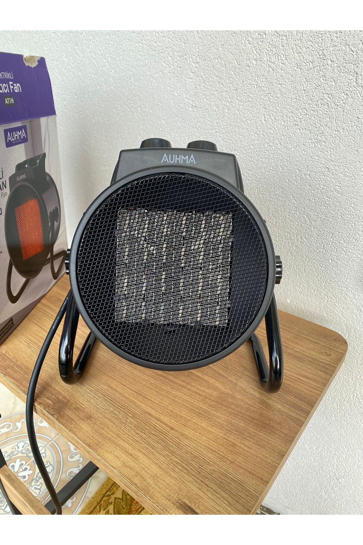 Fanlı Isıtıcı Elektrikli 3000W Fan 2.5 Kg 27x17x28.5 Cm Gri Renk Isıtıcı Havayı Kurutmaz 4