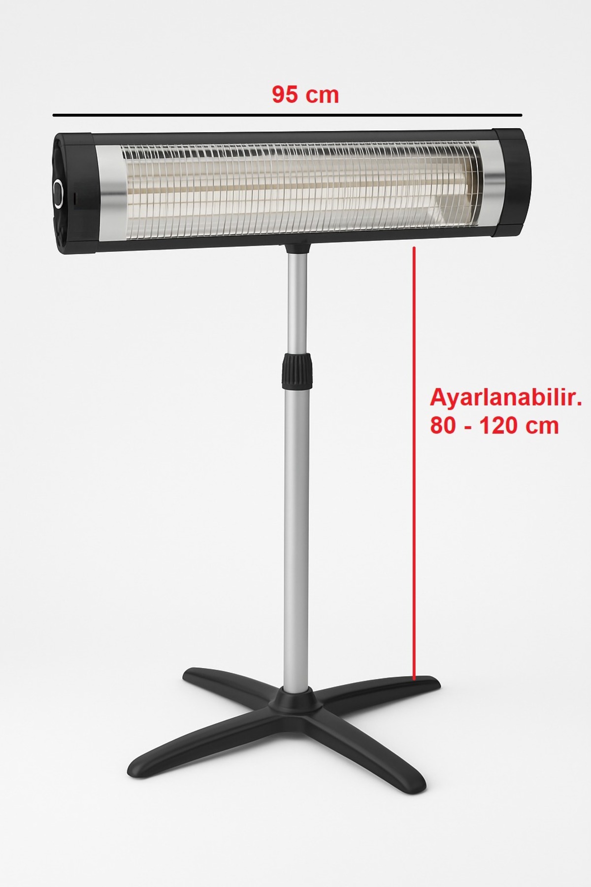 DUVAR TİPİ İNFRARED ISITICI CVS SOBA 3000 WAT DN3032 AYAKLI ISISINI KENDİ AYARLAR Havayı kurutmaz 4