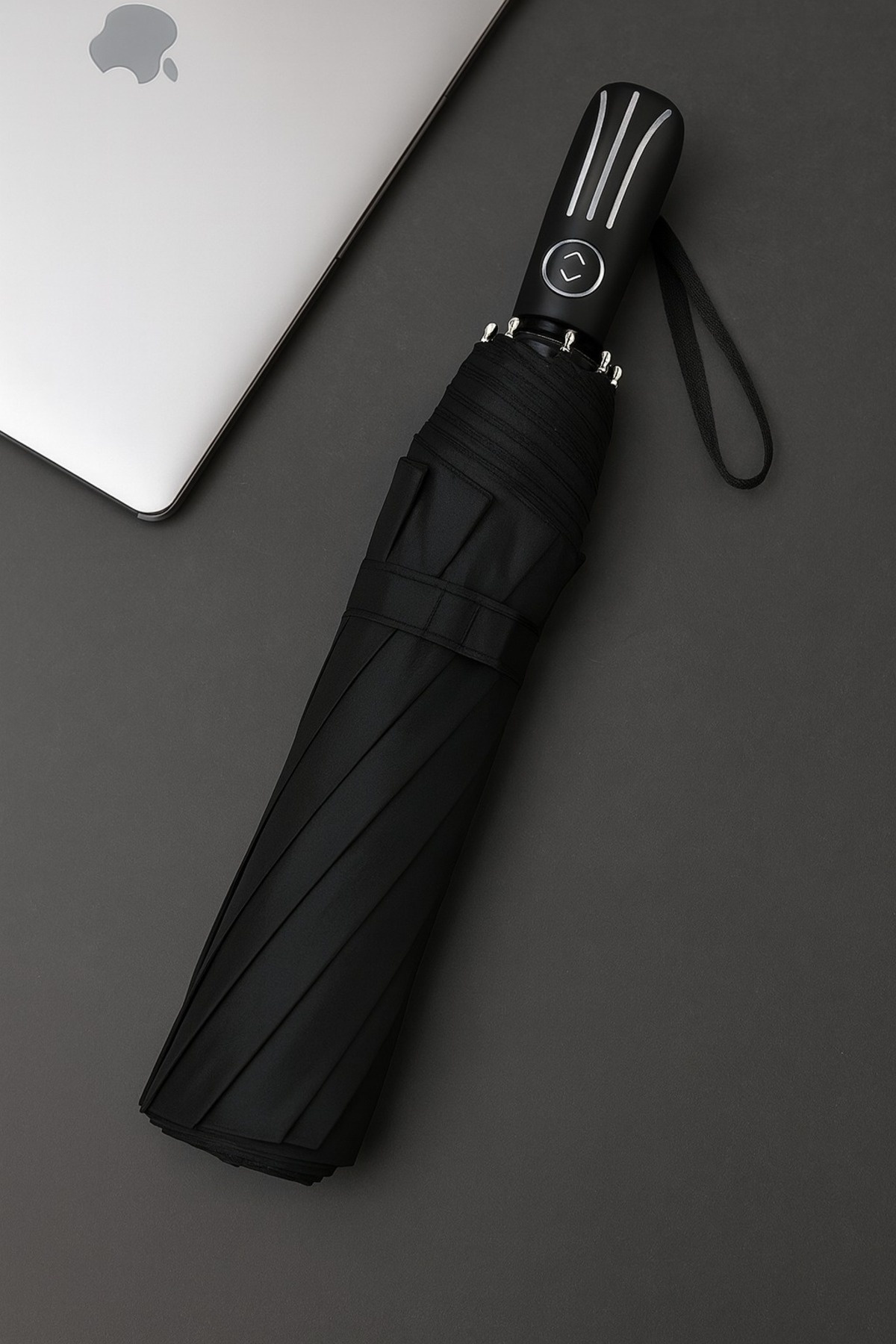 12 Tel Parachase Men's series pongee kumaş Şemsiye Güçlendirilmiş Tel Kılıflı 104 cm Çaplı Şemsiye 2