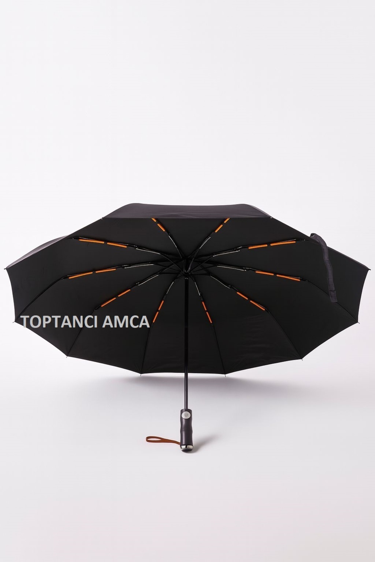Deri Kılıflı Otomatik Fonksiyon Açma Kapama 10 Fiber Telli (Çift Telli) Kaliteli Şemsiye 4