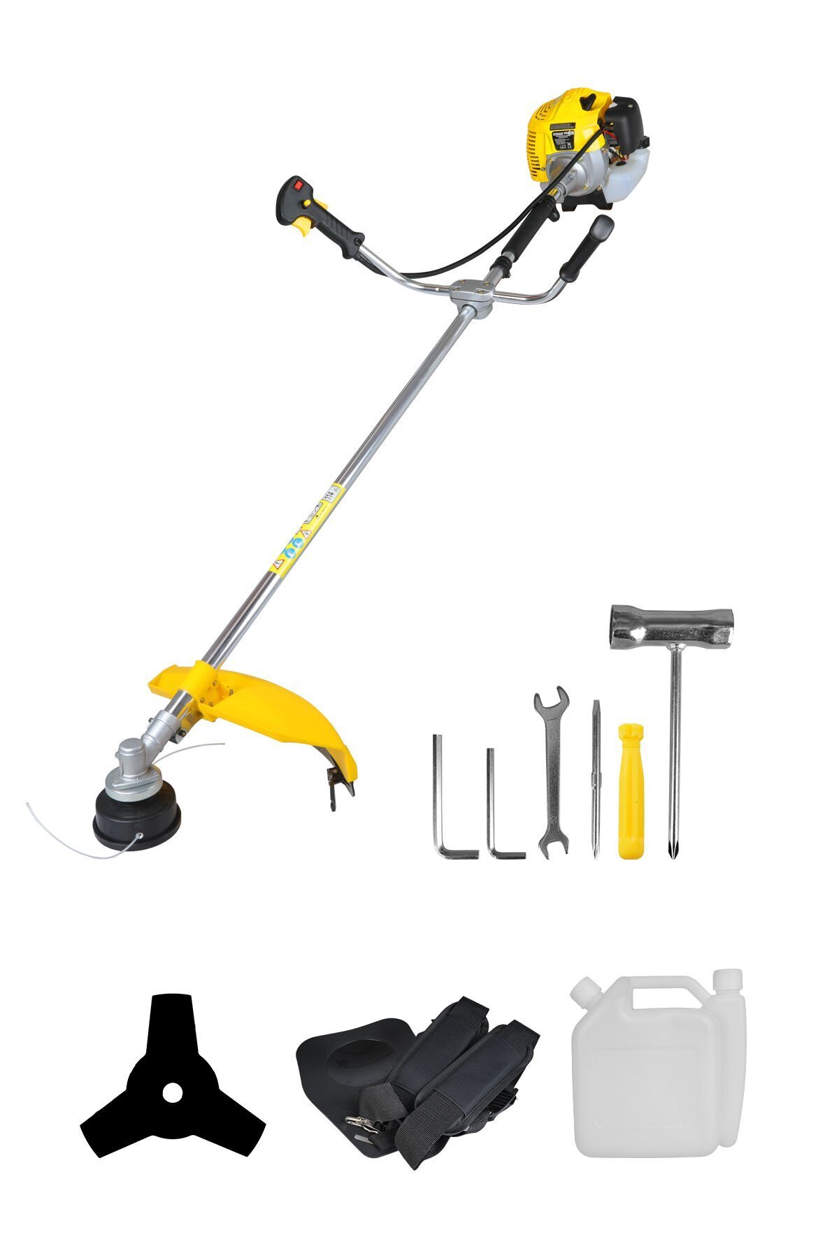 RTM9632SET Benzinli Yan Tip Tırpan 3'lü Set -Eldiven-Tırpan Misinası 2