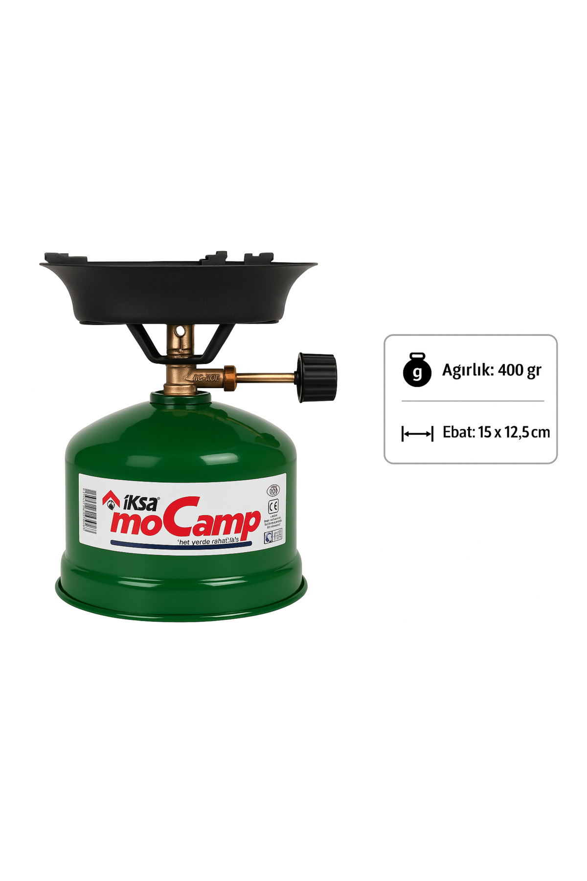 Kamp Ocağı – Portatif, Hafif 400 gr, Piknik ve Outdoor Taşınabilir Gaz Ocağı Dolu Gönderilir 2