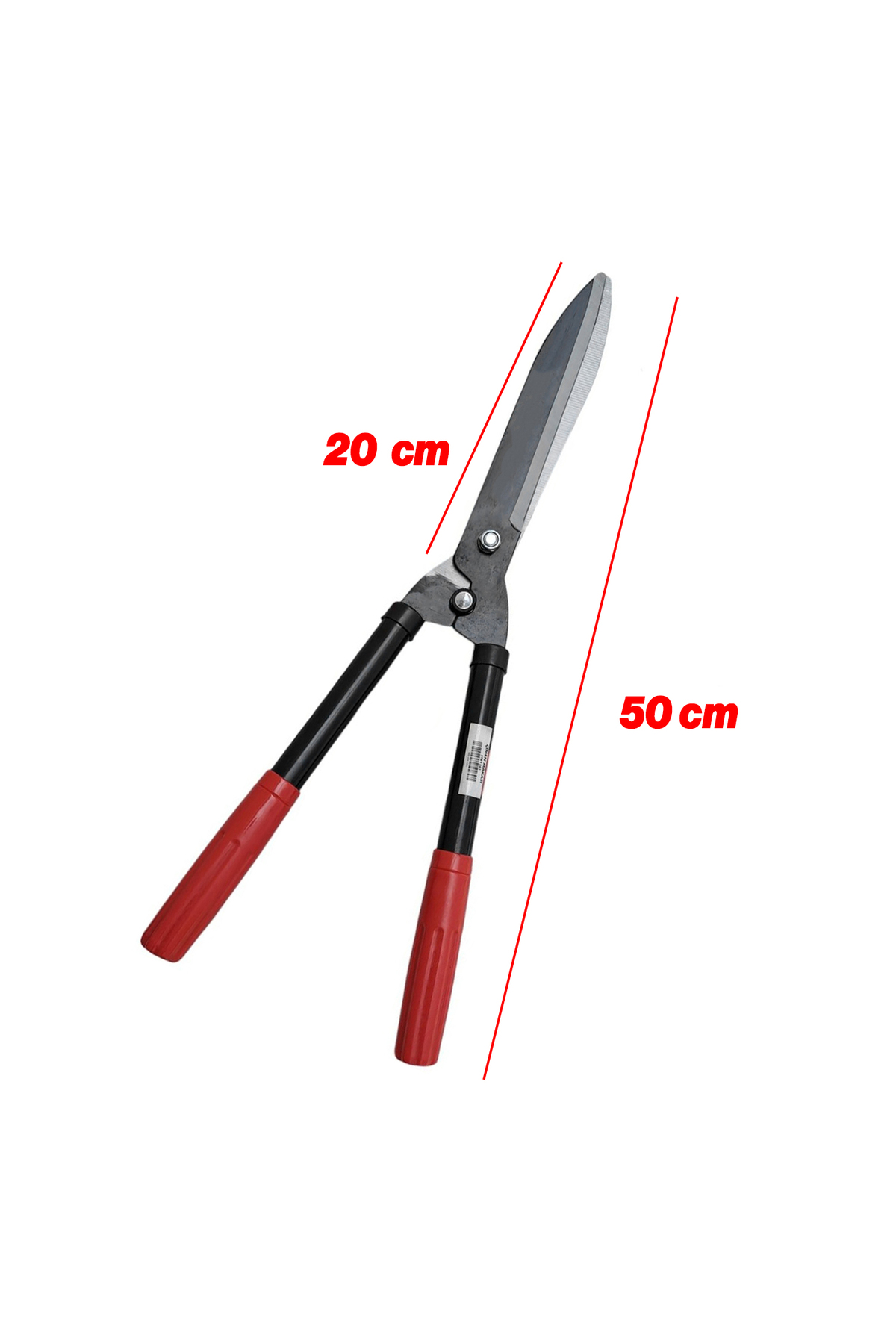 Plastik Saplı Eğri Çim Budama Makası Çalı Çimen Biçme Kesme Makas 50 cm Keskin Metal Bıçkı 1 Adet 2