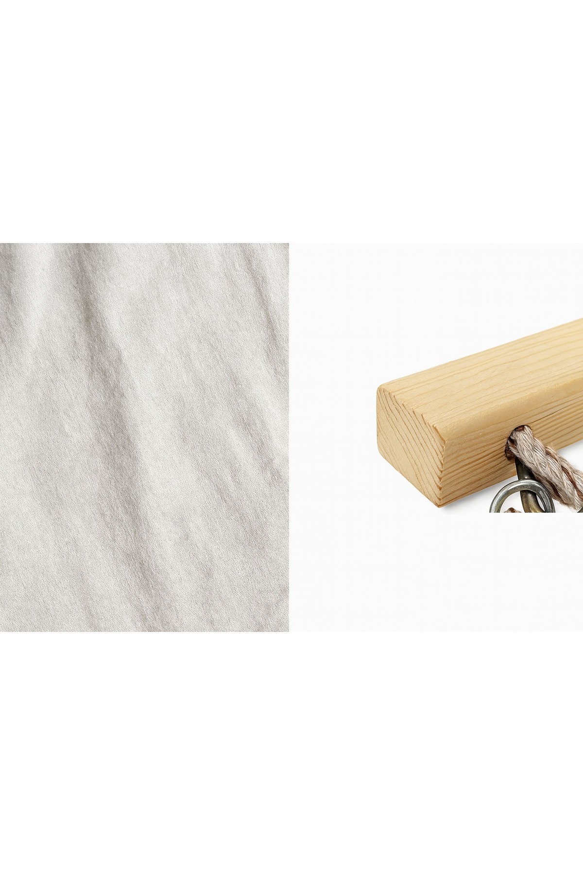 Kumaş Hamak Tek Kişilik Salıncak Hamak 200 x 80 cm 300 KG Taşıma Kapasiteli ( 6m bağlama ipli) 4