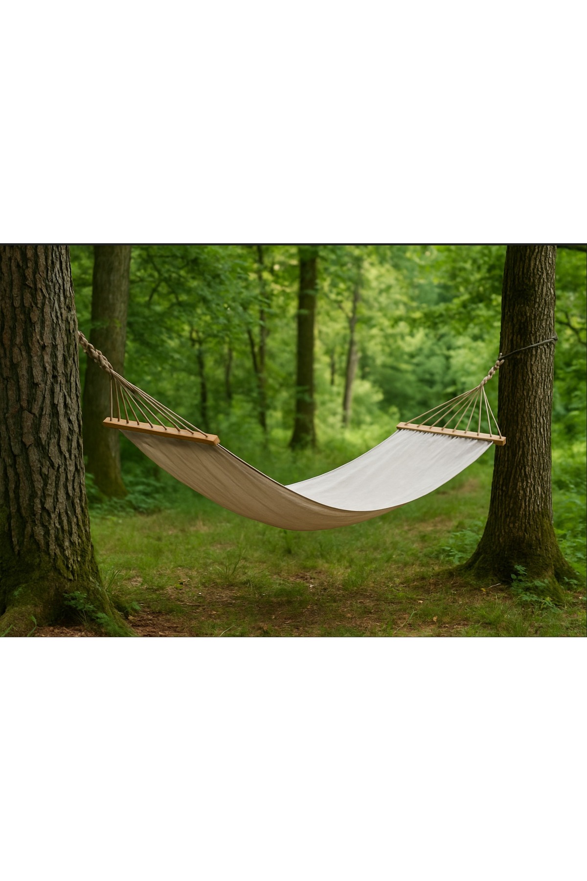 Kumaş Hamak Tek Kişilik Salıncak Hamak 200 x 80 cm 300 KG Taşıma Kapasiteli ( 6m bağlama ipli) 5