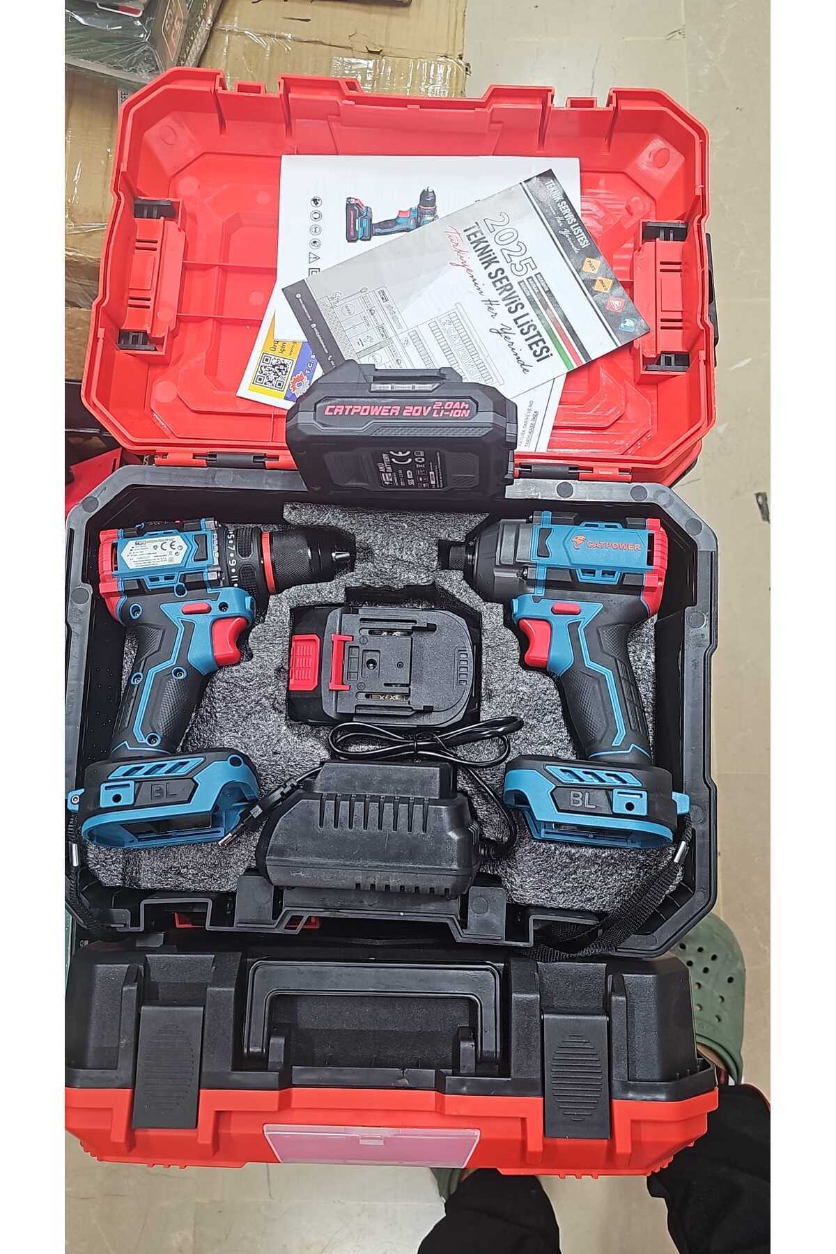 Catpower 5135 Kömürsüz Akülü Set Matkap Ve Vidalama 2