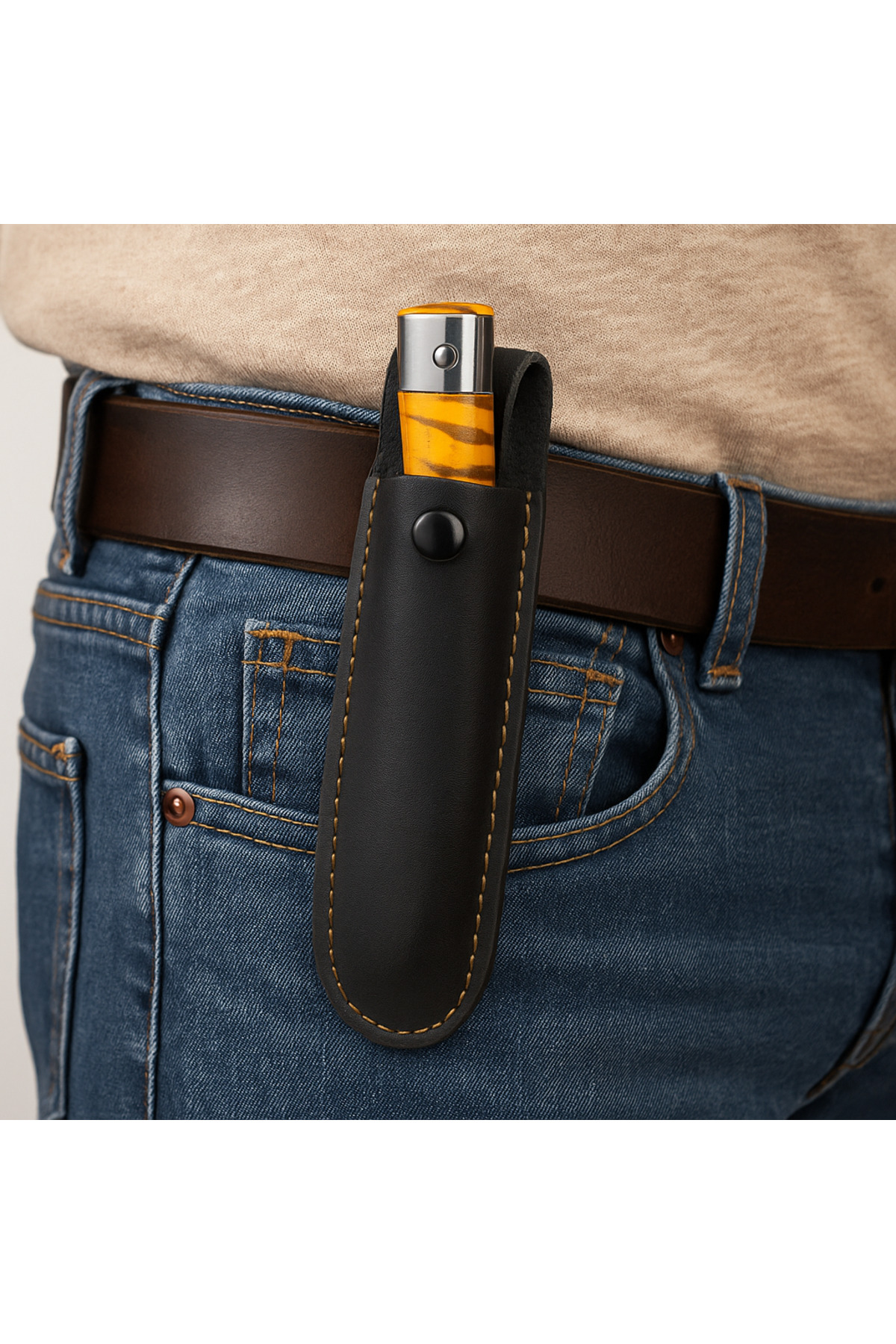 YATAĞAN DENİZLİ PASLANMAZ ÇELİK BIÇAK OUTDOOR ÇAKI KATLANABİLİR BIÇAK KILIFLI 5