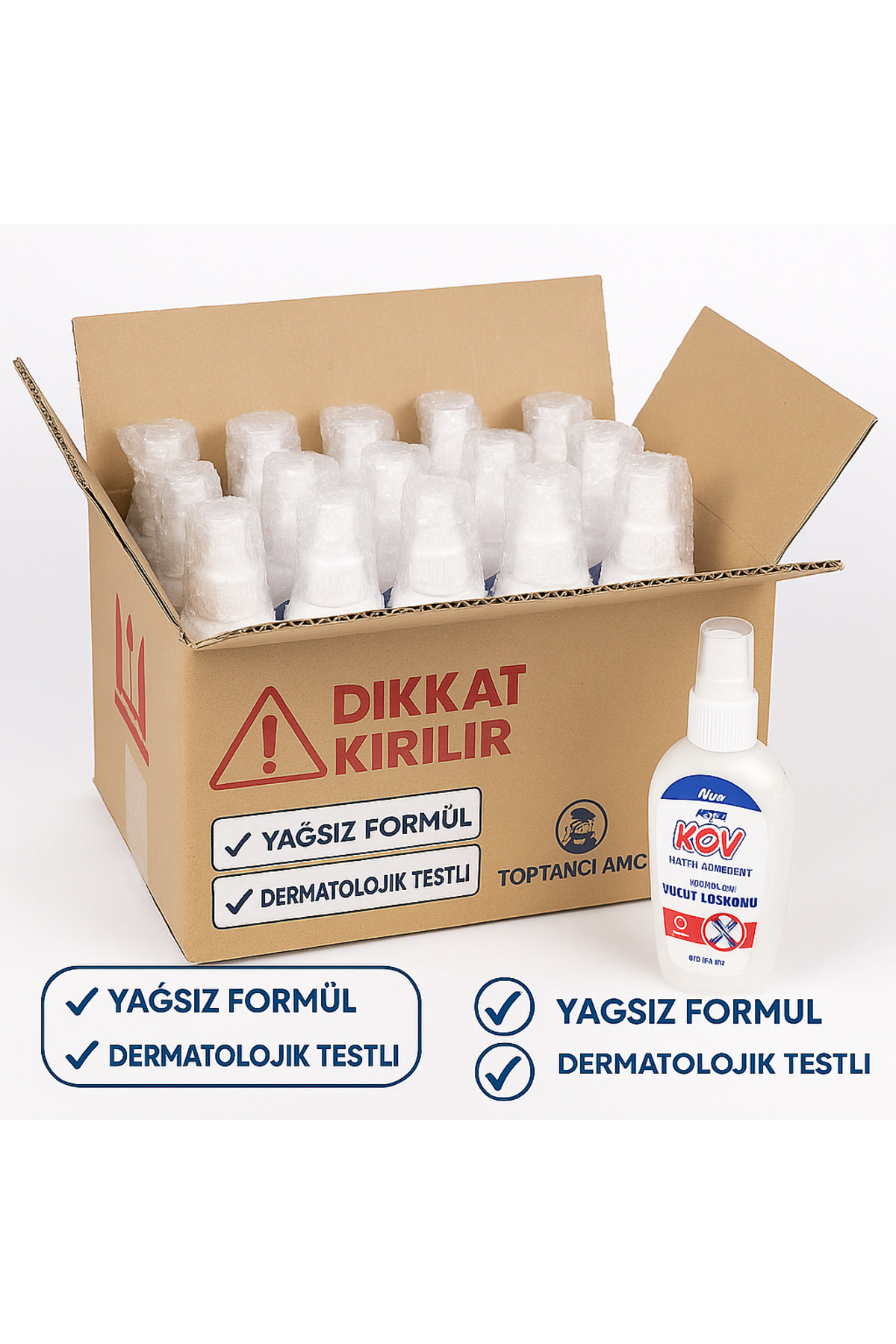 TOPTANCI AMCA VÜCUT LOSYONU SİVRİSİNEK KOVUCU 100ML 6 SAAT KORUMA 12 Lİ 4
