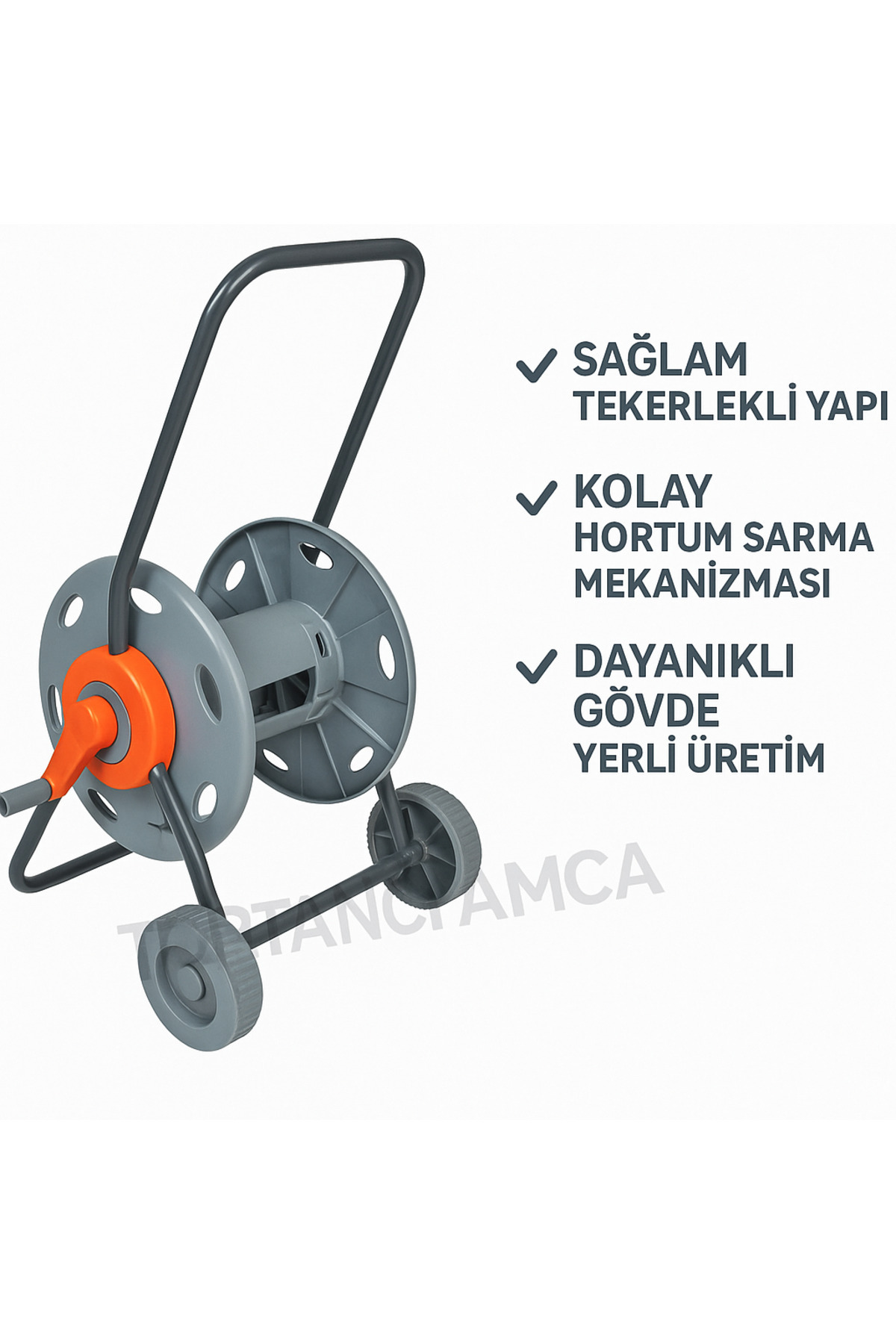 Hortum Toplama Arabası Tekerlekli Taşıması Kolay-yüksek Kaliteli-hortumun Kıvrılmasını Önler 4