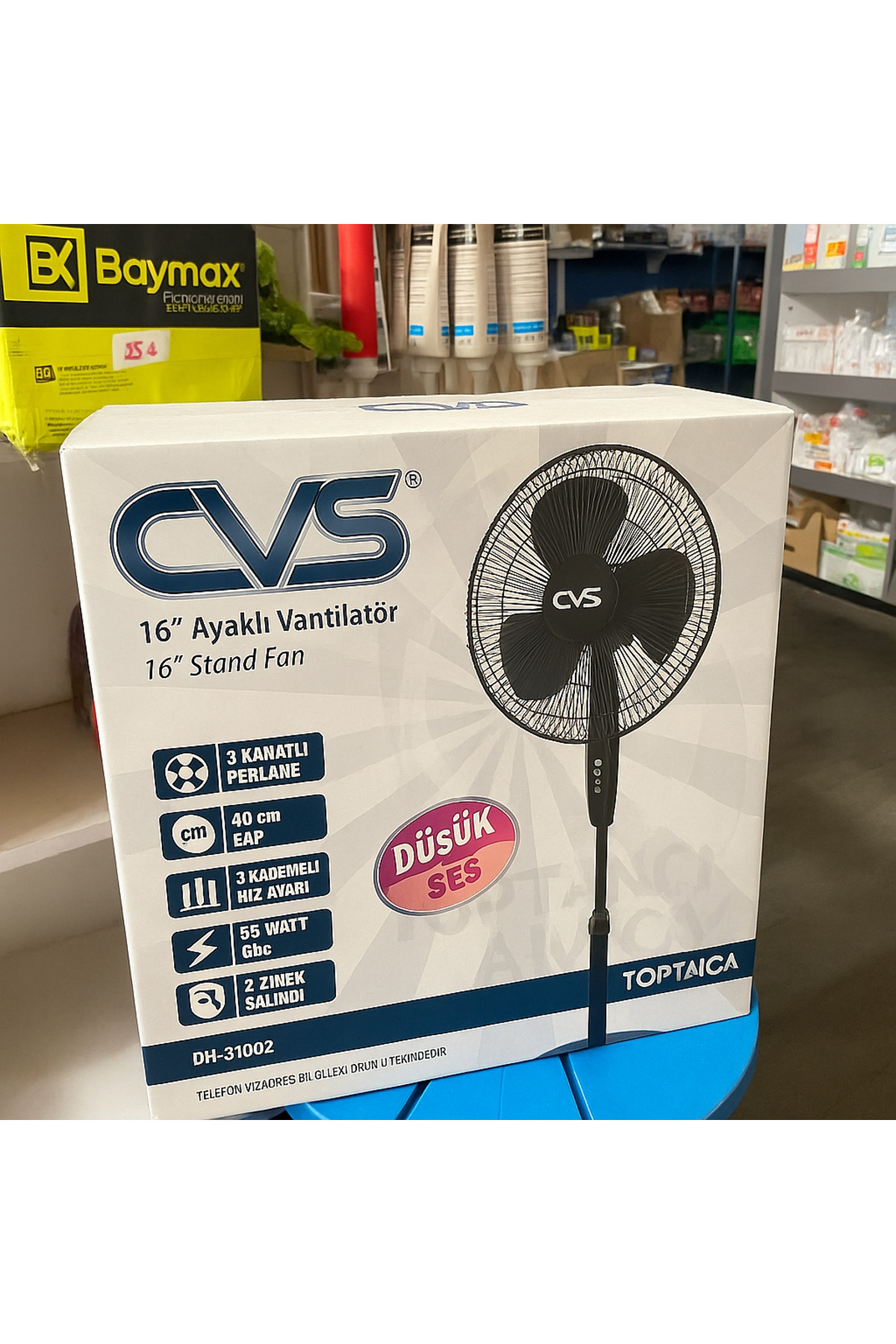 CVS Dn 91002 Siyah Zaman Ayarlı Vantilatör 3 Pervane 16 inch 40 cm çap 5
