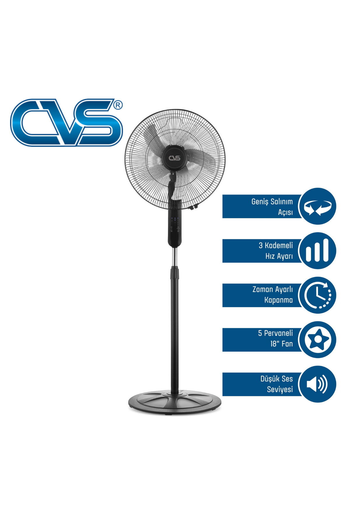 Dn 91032 Uzaktan Kumandalı 18'' 110 Watt Ayaklı Vantilatör 2