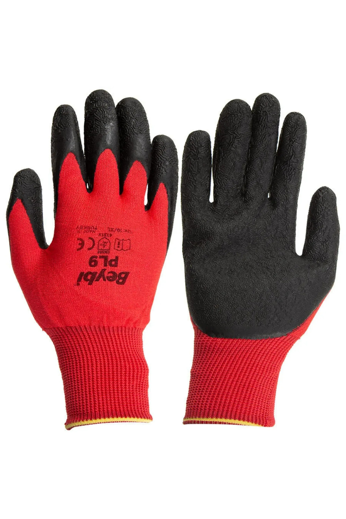 Beybi Pl9 Nitril Eldiven Camcı Eldiven Kaymaz No:10 12 Çift 3