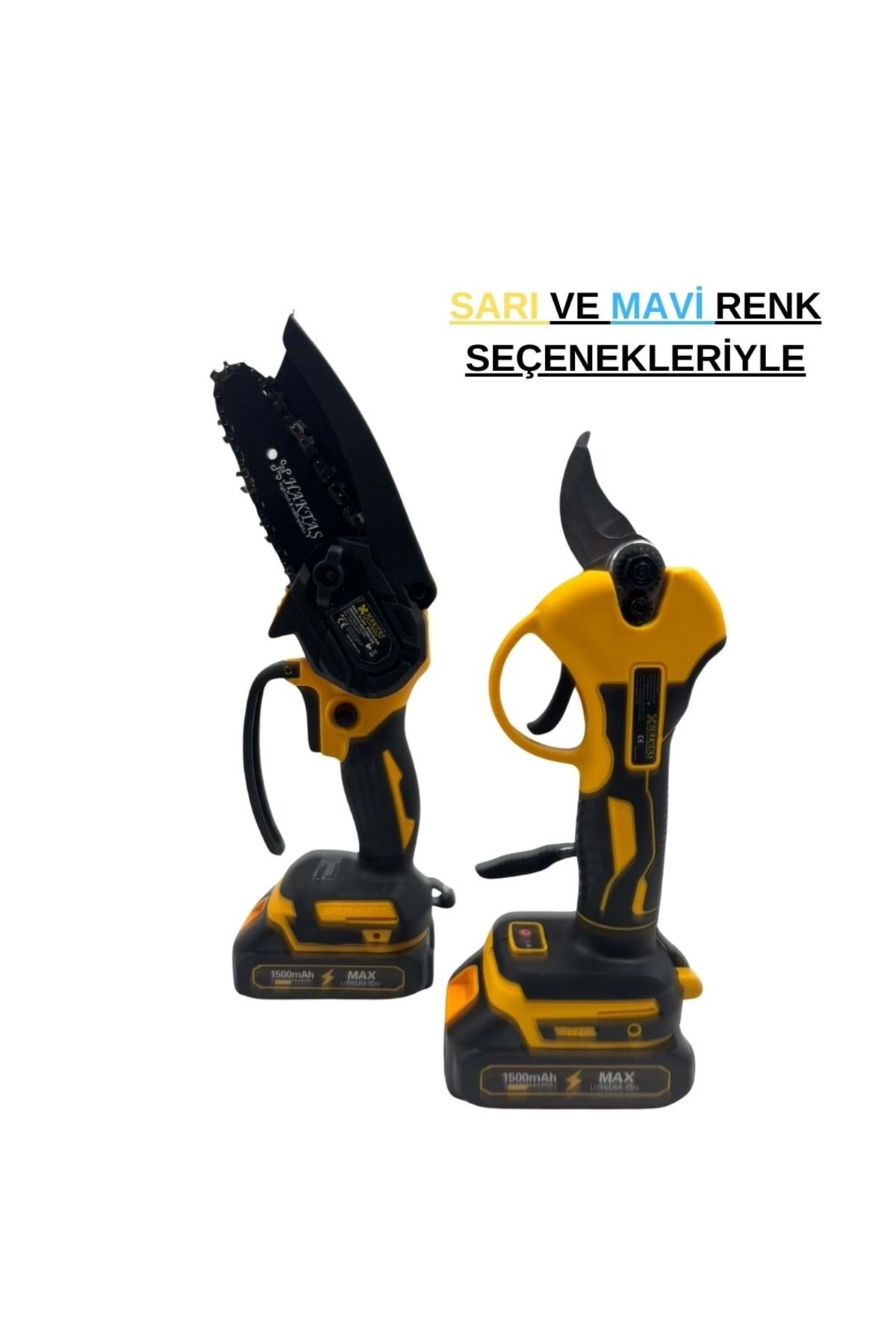 HKT-425 AKÜLÜ BUDAMA SETİ BUDAMA MAKASI VE TESTERESİ 6" 3