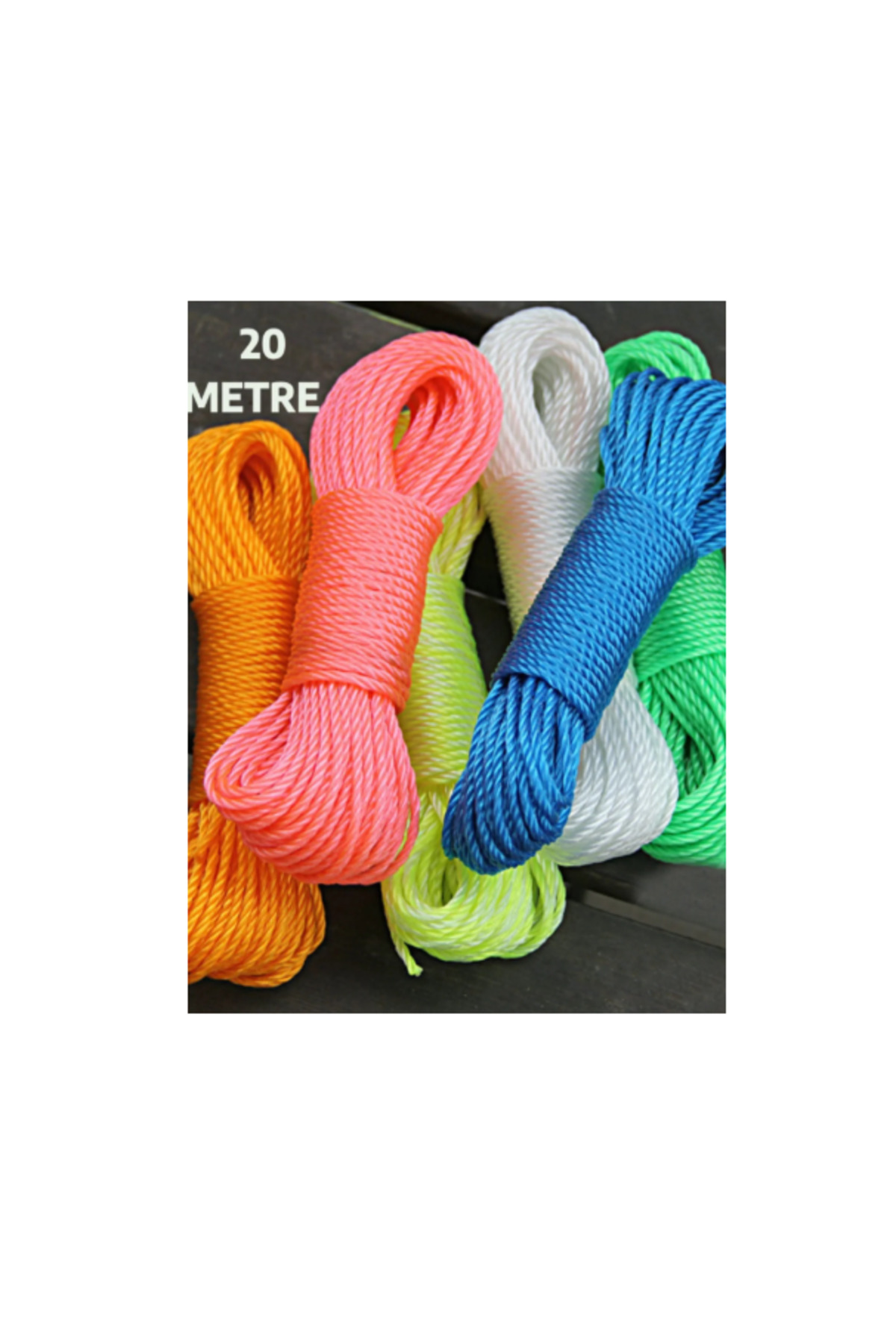 Zambak Mandal 48 Adet + Çamaşır İpi  20 Metre 2