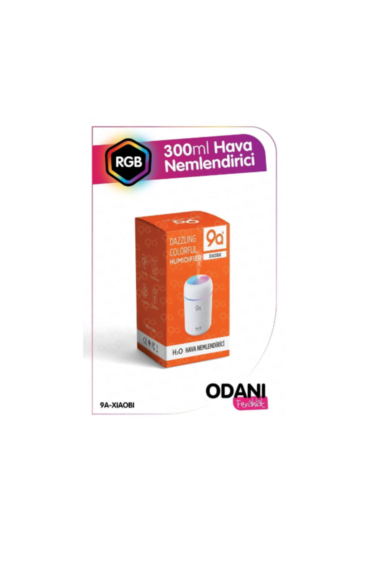 Rgb Hava Nemlendirici 9 A 200 ml Usb Işıklı 1
