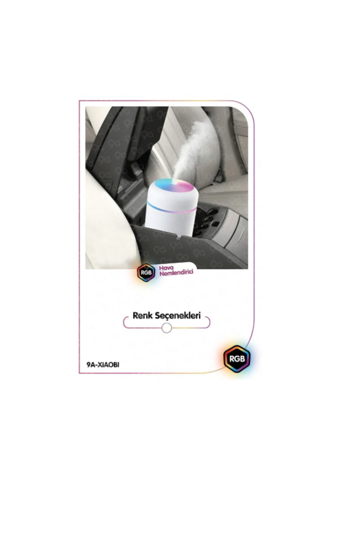 Rgb Hava Nemlendirici 9 A 200 ml Usb Işıklı 4
