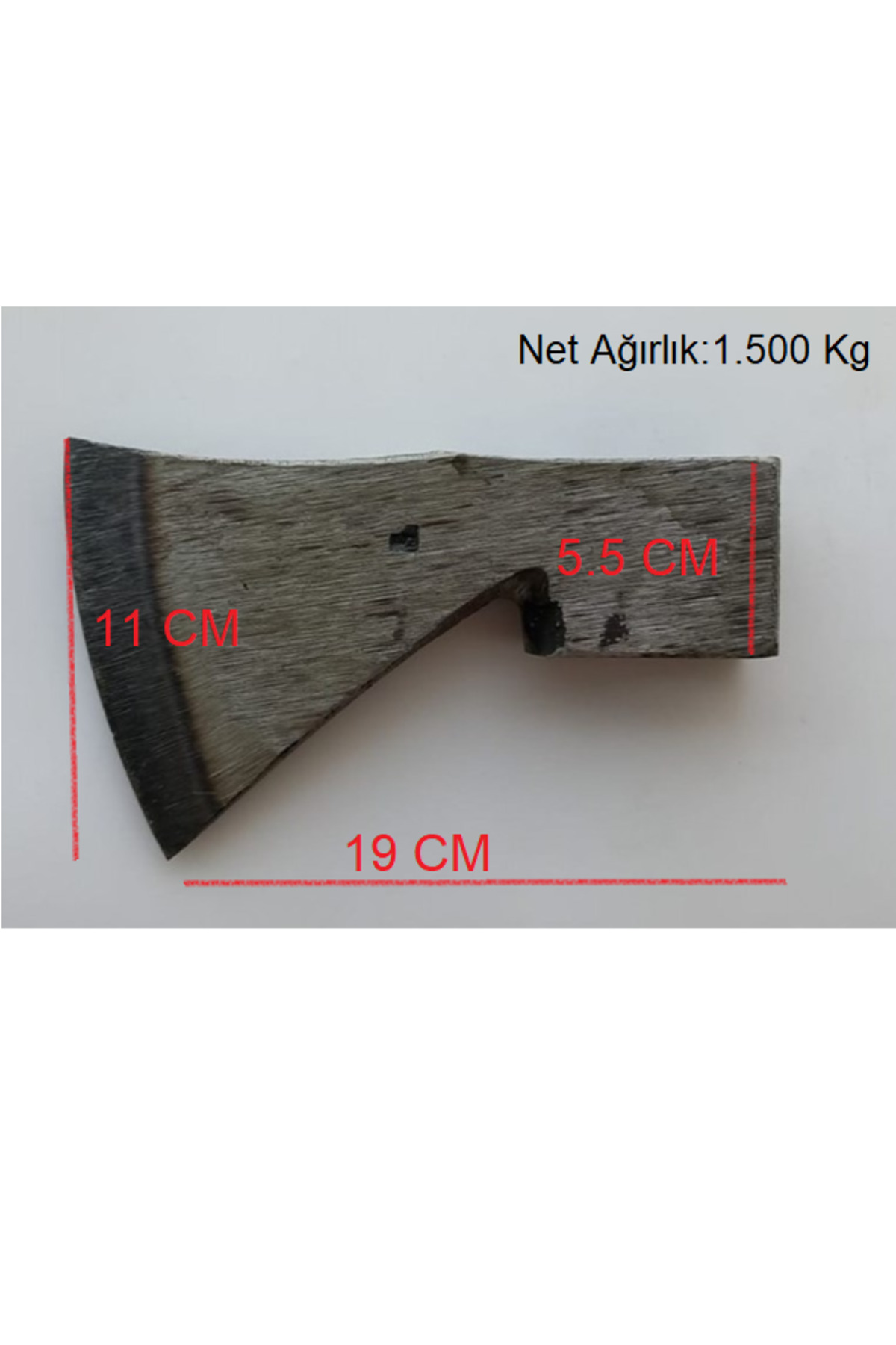 Balta Gerçek Sürmene Nacak Balta Orta  1.500  kg Dövme Çelik No:5 3
