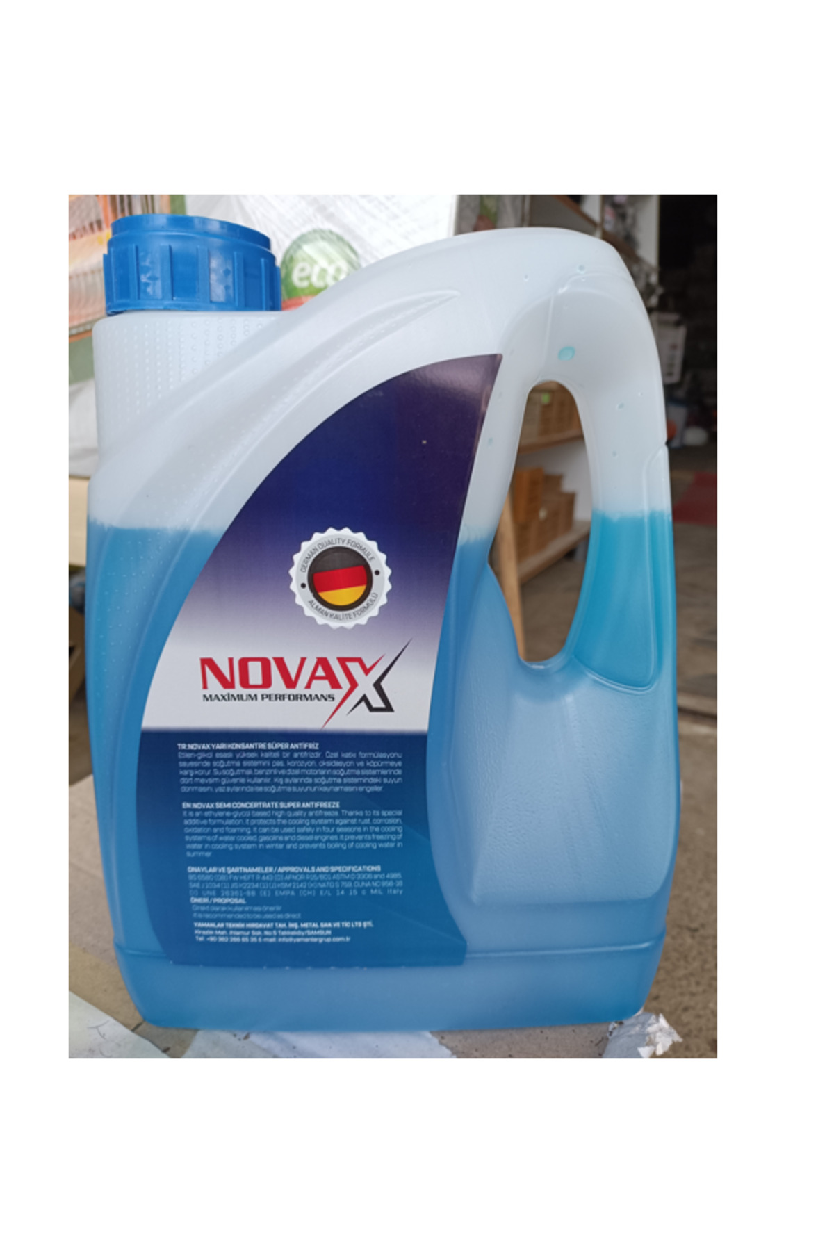 Novax Antifiriz 3 Lt Mavi -37 C (4 Adet) 2