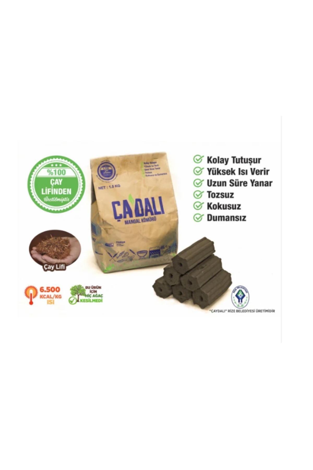 ÇAYDALI Mangal Kömürü 1.5 KG - 1
